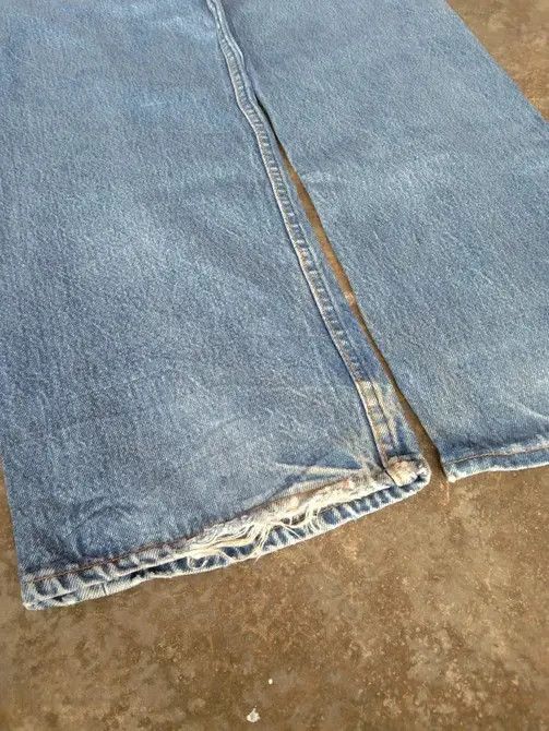 Levi's 90s Vintage Levis 501 Made In USA Distressed Jeans 38x30 Size US 38 / EU 54 - 4 Thumbnail