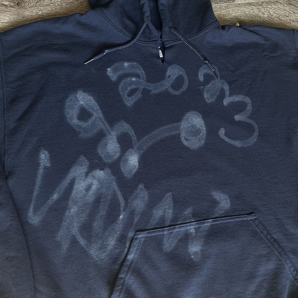 Asspizza Asspizza 50 States Tour Custom Spray Paint 2023 Navy Hoodie Size US L / EU 52-54 / 3 - 2 Thumbnail