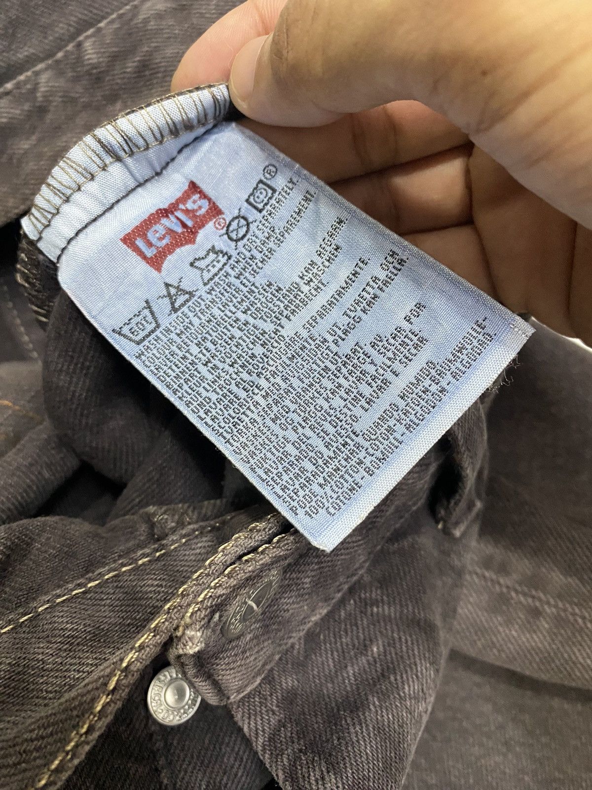 Levi's × Vintage LEVIS 501 MADE IN SPAIN FADED BLACK RELEASE HEM BAGGY JEANS Size US 30 / EU 46 - 9 Thumbnail