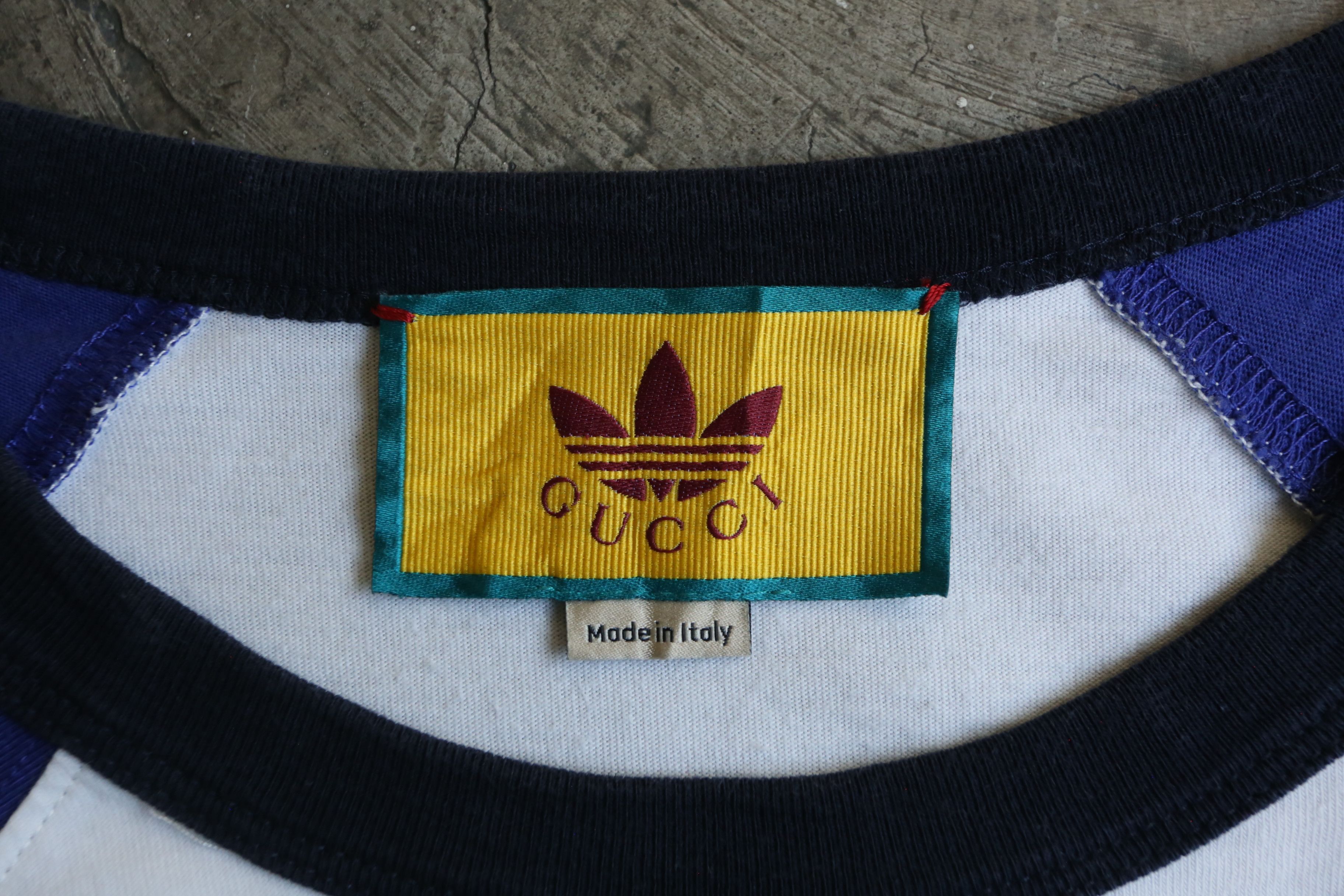 Adidas × Gucci Gucci - Adidas - F/W 22 - Raglan Tee Size US L / EU 52-54 / 3 - 9 Thumbnail
