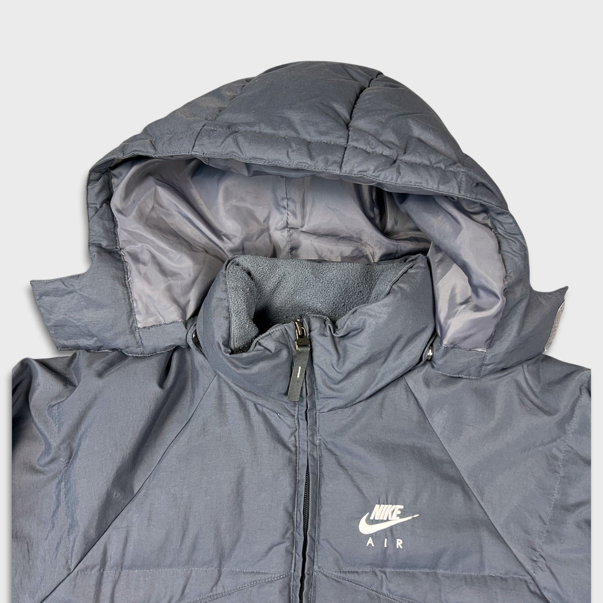 Nike Nike Air Jacket Large Spell Out Swoosh Full Zip Puffer Coat Size US L / EU 52-54 / 3 - 2 Thumbnail