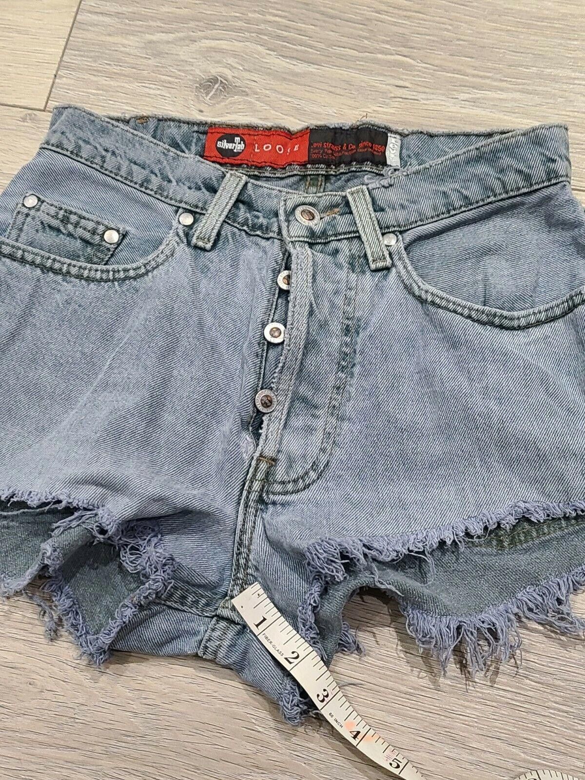 Levi's Vintage Levis Shorts Silver Tab 8 loose High Waist Festival Size 28" / US 6 / IT 42 - 6 Thumbnail