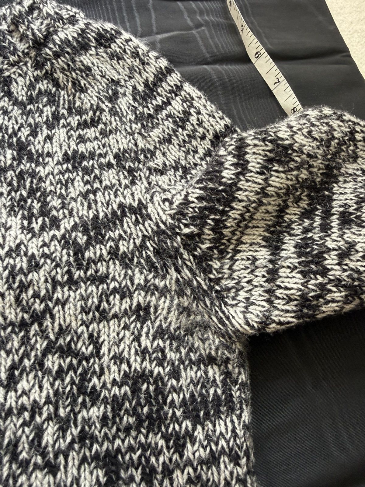 Saint Laurent Paris 1/1 FW16 Saint Laurent sample sweater leather wool scoop Size US S / EU 44-46 / 1 - 21 Thumbnail