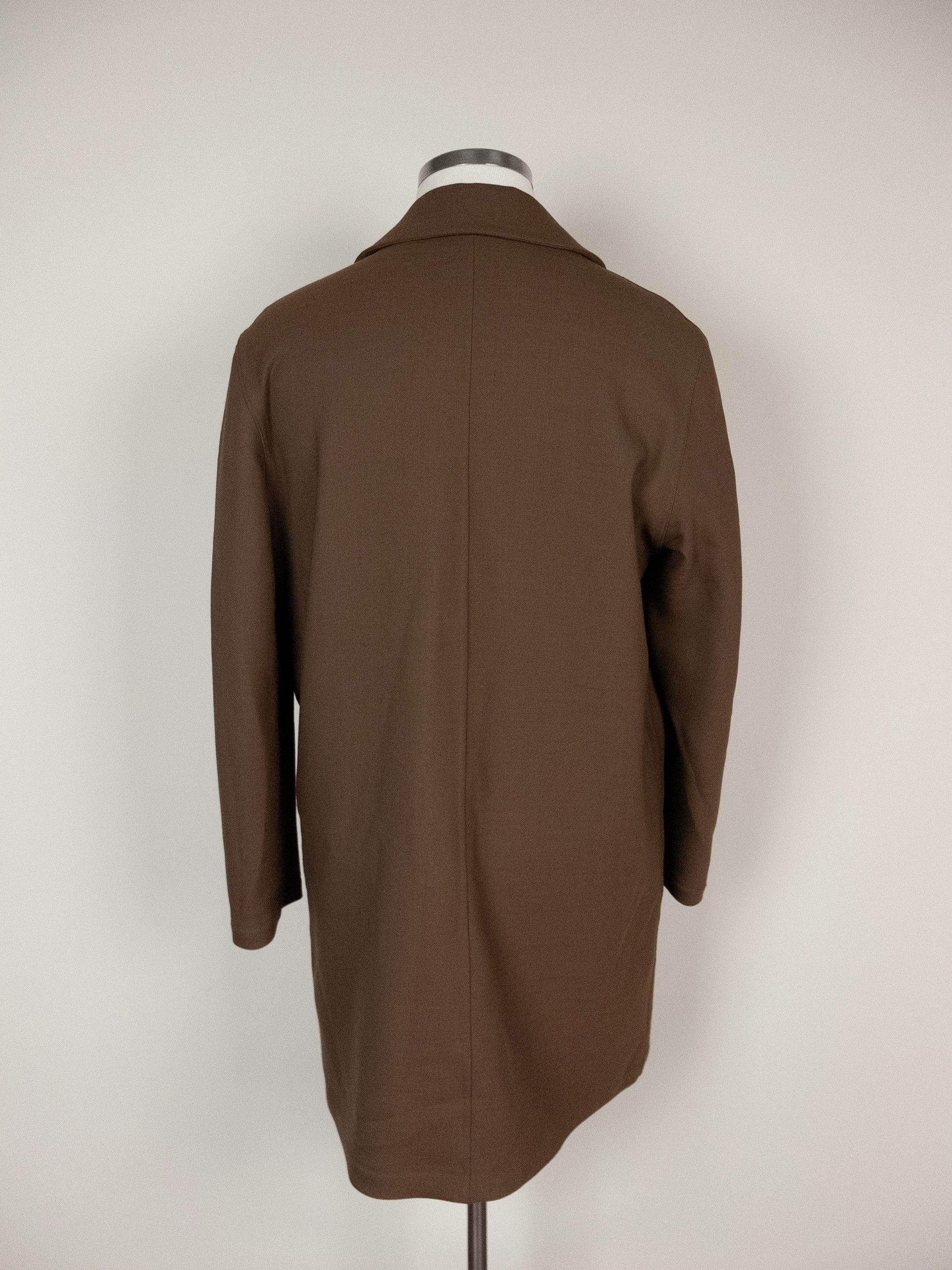 Lardini LARDINI easy wear brown wool overcoat Size 40 US / 50 IT Size US L / EU 52-54 / 3 - 4 Thumbnail