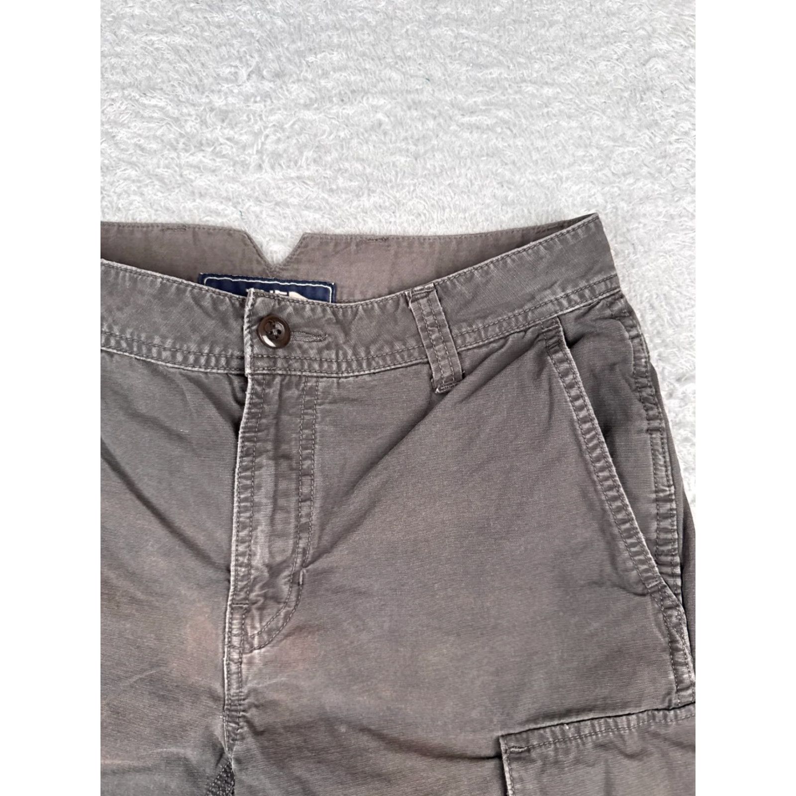 The North Face VINTAGE The North Face Shorts Cargo Men 30 Gray 100% Cotton Canvas Zip Pockets 29x9 Casual Outdoor Mens Size US 30 / EU 46 - 5 Thumbnail