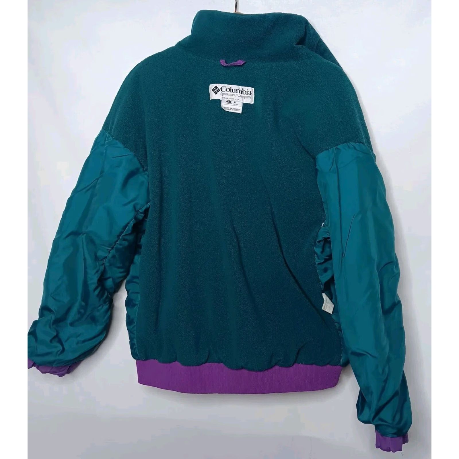 Altea VINTAGE Columbia Jacket Women L Bomber Purple Teal Fleece Lined Japan Size L / US 10 / IT 46 - 4 Thumbnail