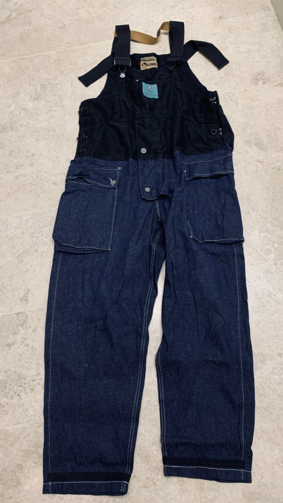 Nigel Cabourn Nigel Cabourn x Lybro moleskin denim docking dungaree. Size US 35 - 4 Thumbnail