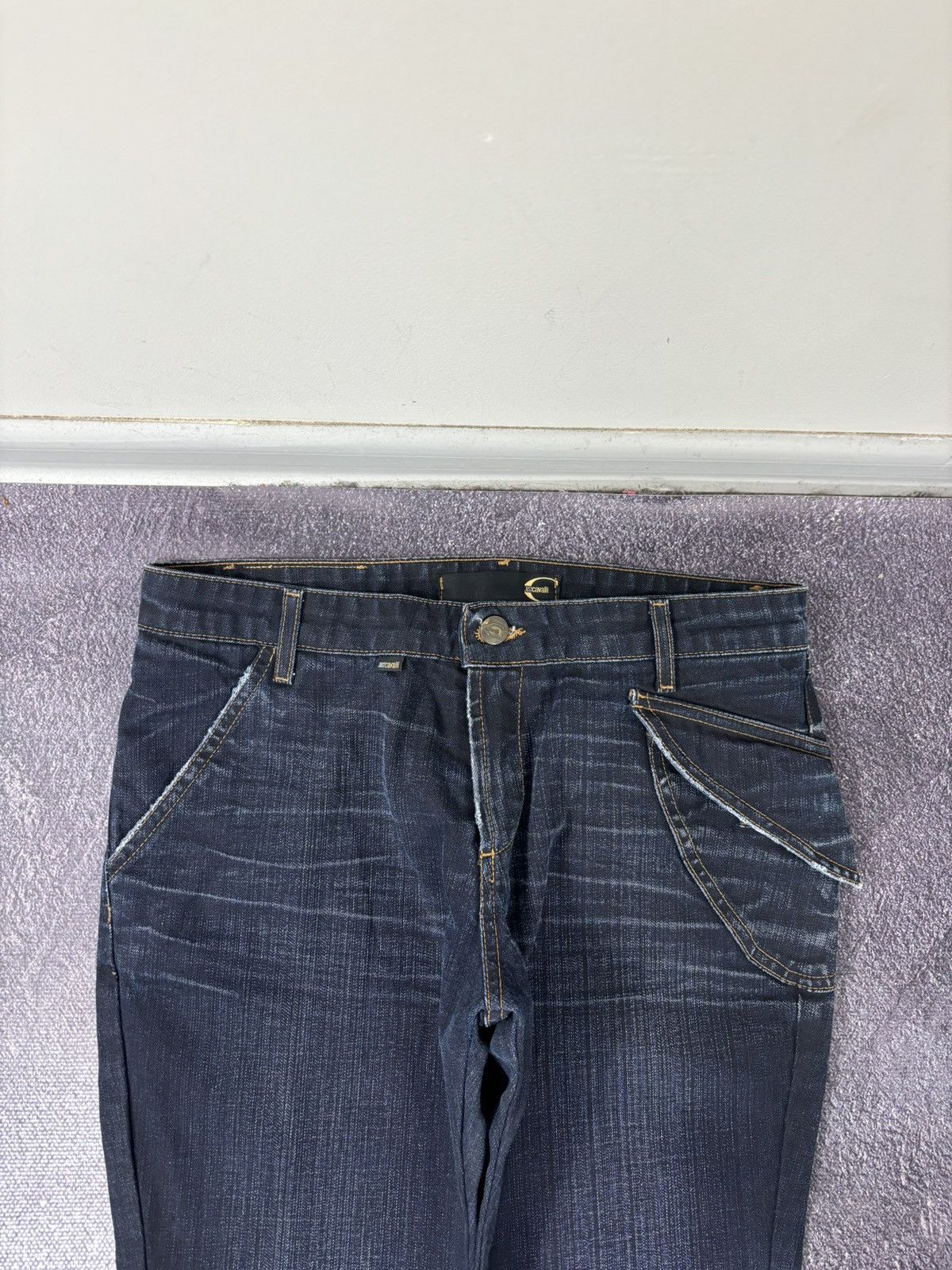 Just Cavalli Vintage Just Cavalli Women’s Low Rise Flared Denim Jeans Size 29" - 4 Thumbnail