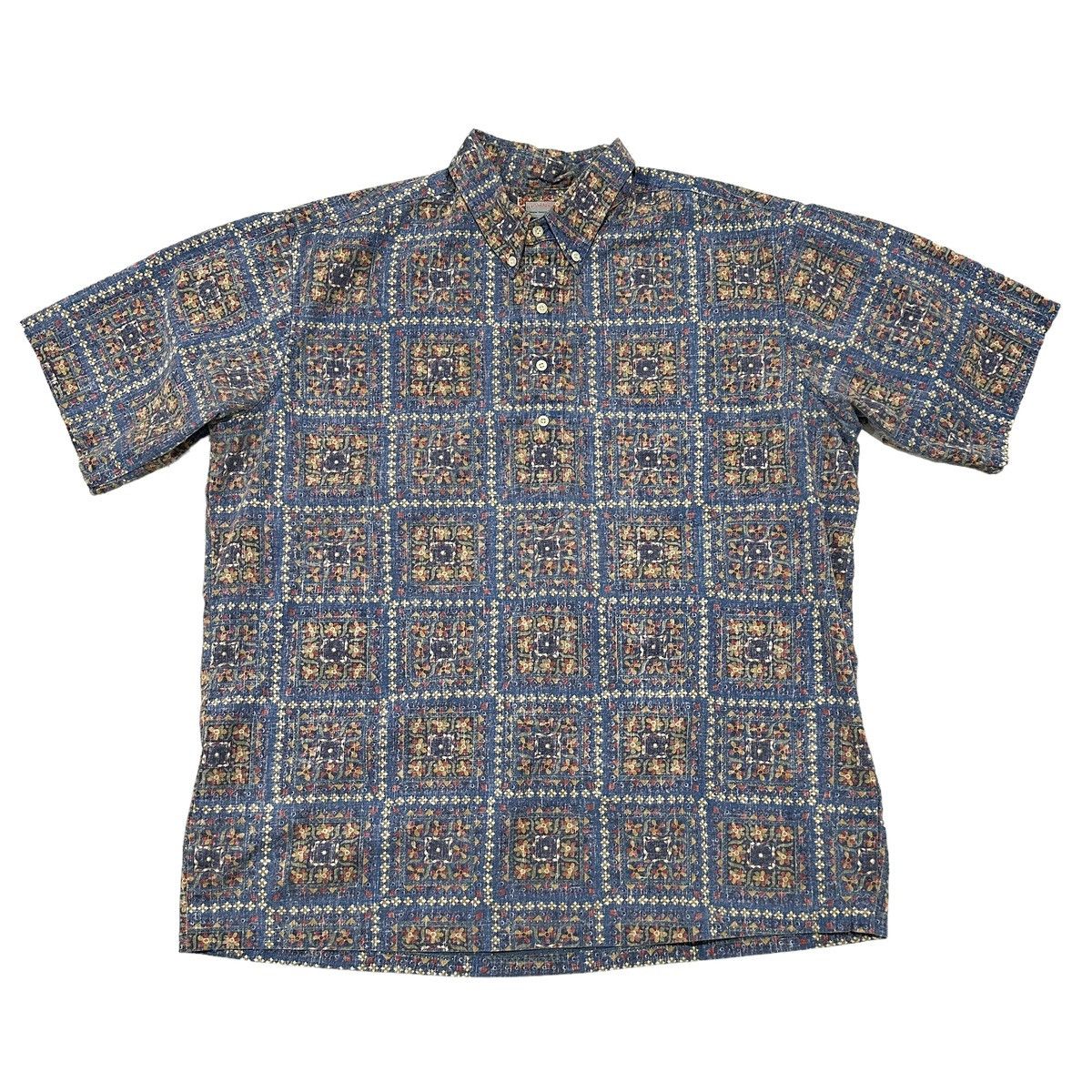 Reyn Spooner Lahaina Sailor Popover Blue Floral Hawaiian Tradition Size US XXL / EU 58 / 5 - 1 Thumbnail