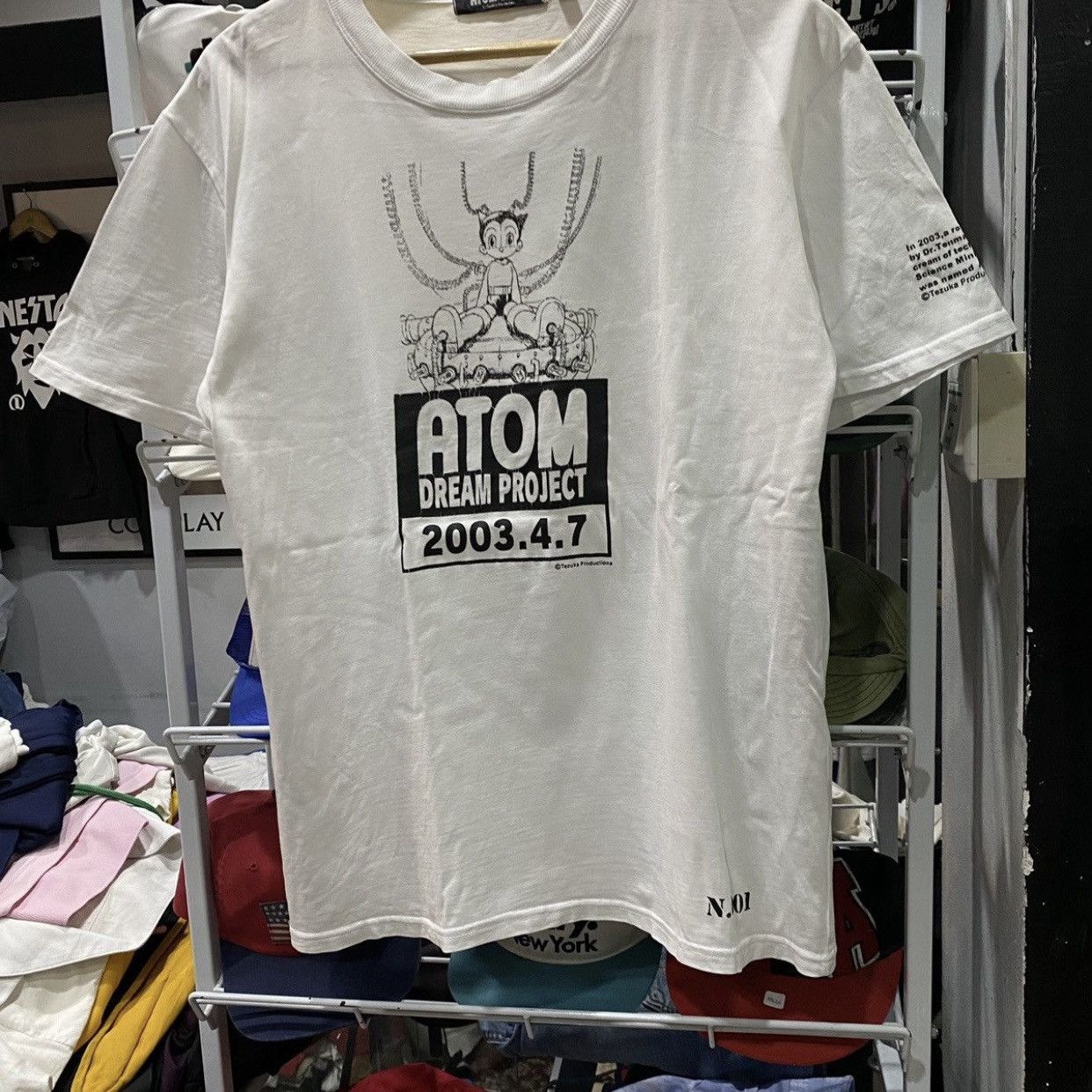 Anime Vintage Astro Boy Atom Dream Project 2003 Tee - Anime Y2K Size US L / EU 52-54 / 3 - 4 Thumbnail