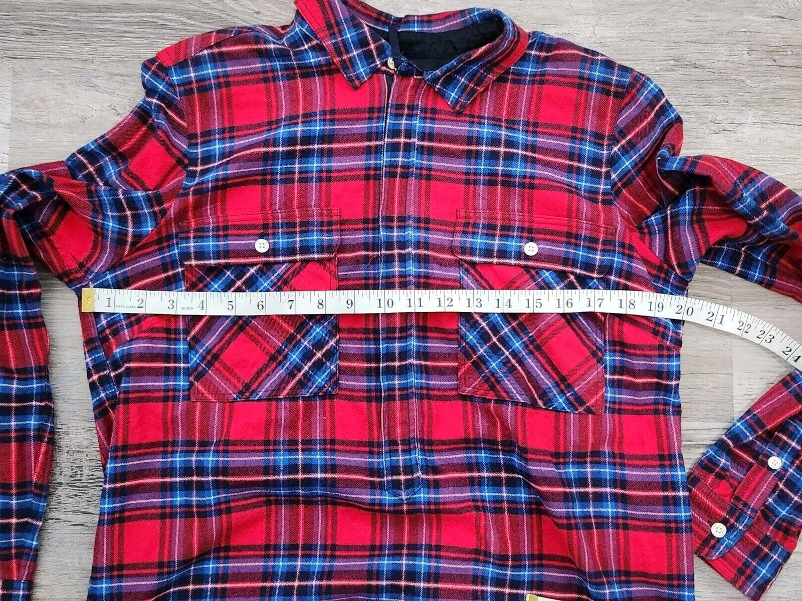 J.Crew J Crew Mercantile Sweater Top Small Plaid Red Zip Fleece Size S / US 4 / IT 40 - 5 Thumbnail