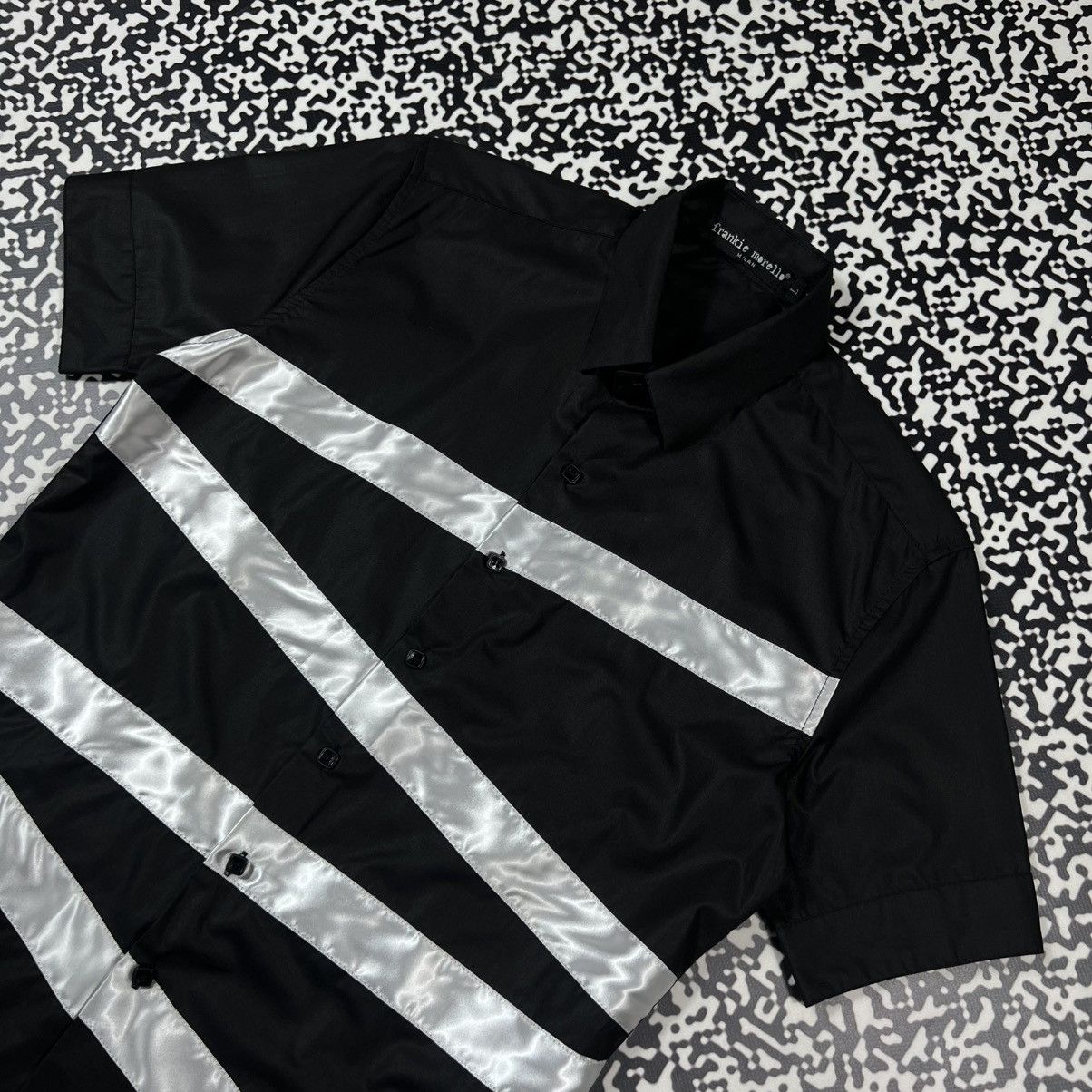 Frankie Morello Vintage Y2K Frankie Morello Striped Jail Style Luxury Shirt Size US L / EU 52-54 / 3 - 7 Thumbnail