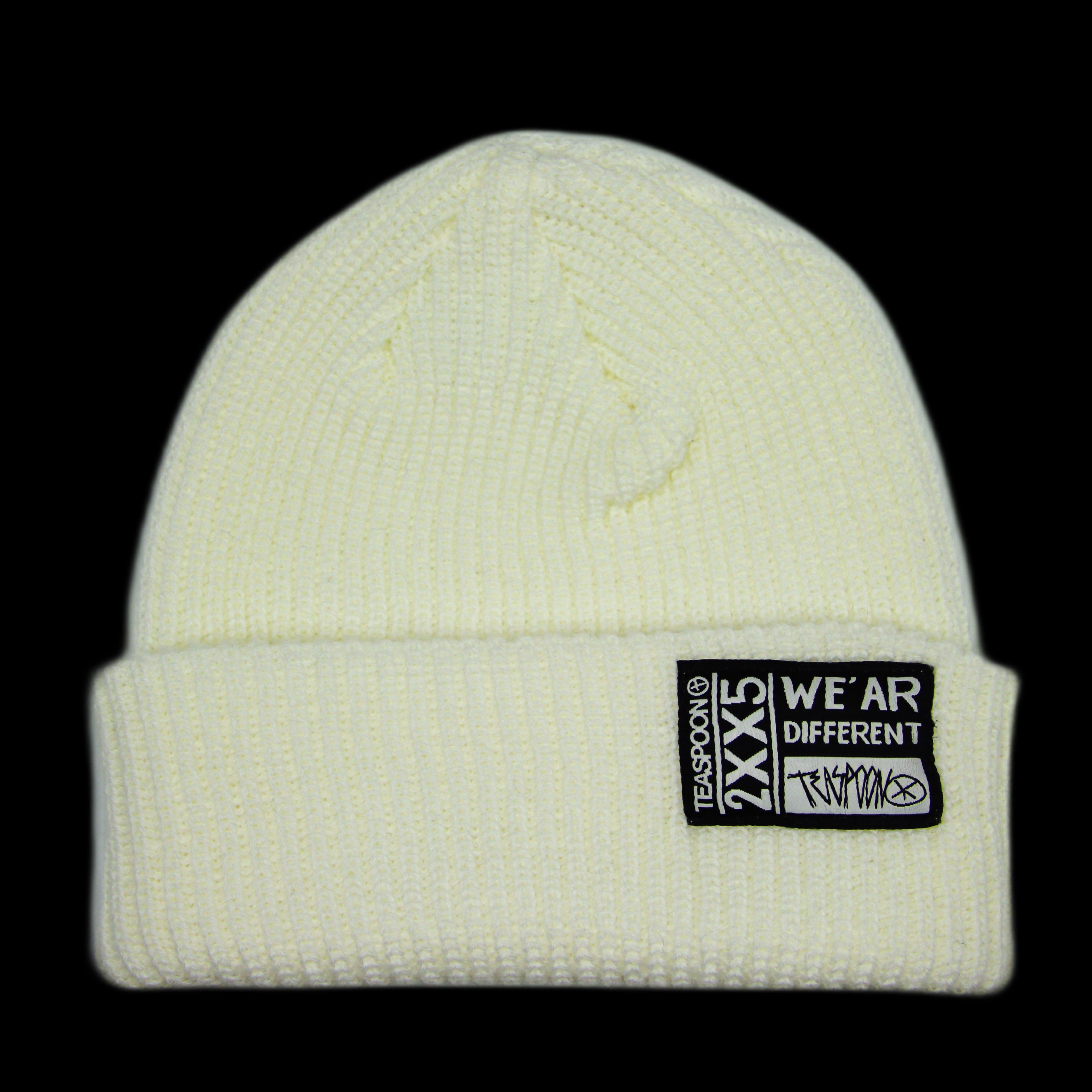 One Teaspoon Teaspoon We'ar Different Beanie White Size ONE SIZE - 1 Thumbnail
