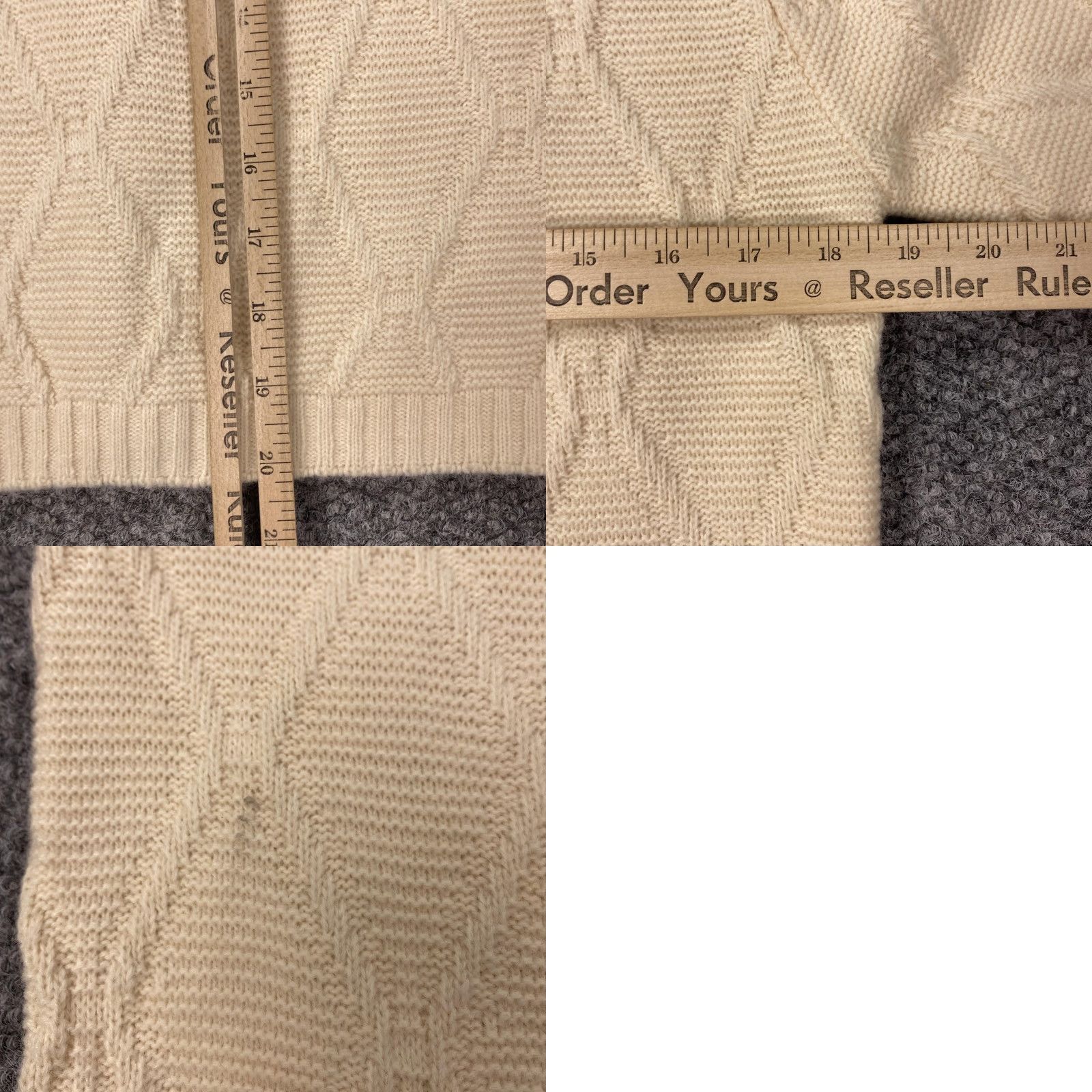 Vintage VINTAGE Orlon Acrylic Sweater Cardigan Womens Medium Cream Diamond Knit 60s Button Front Womens Medium Cream Diamond Knit 60s Size S / US 4 / IT 40 - 8 Thumbnail