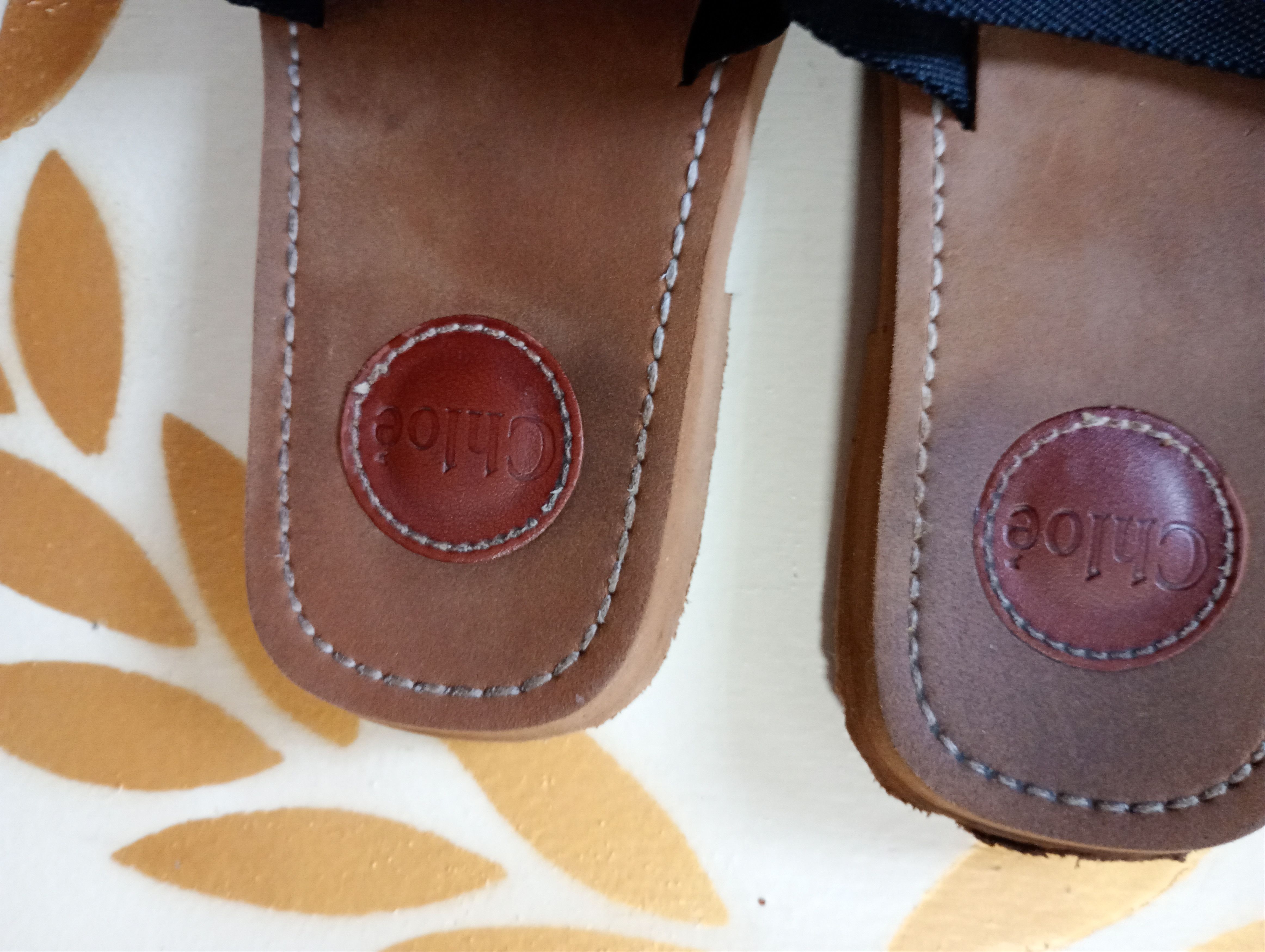 Chloe × Designer CHLOE Woody Flat Logo Canvas Black Slide Sandals 38 Size US 7.5 / IT 37.5 - 5 Thumbnail