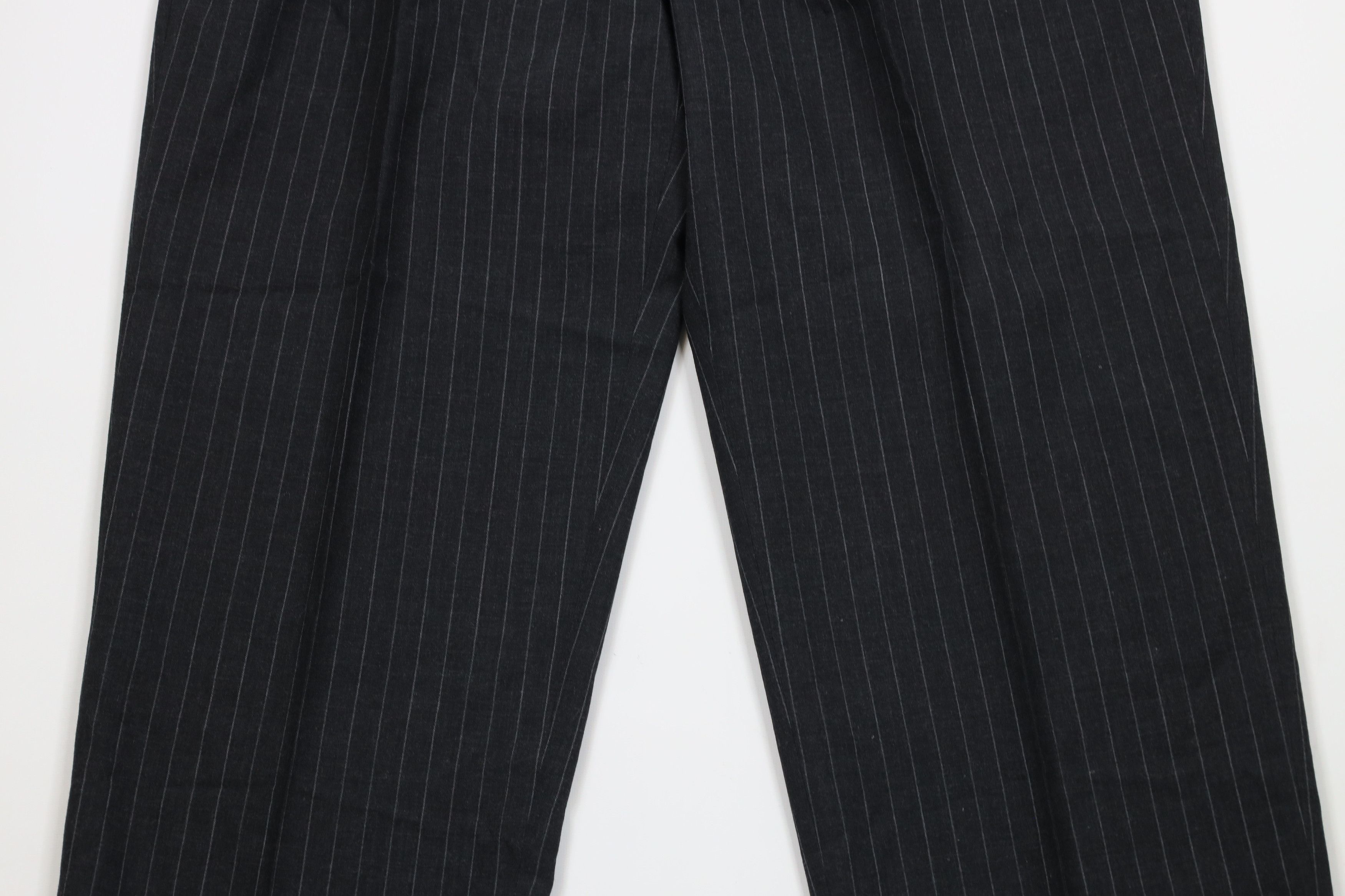 Lands' End × Vintage Vintage 90s Lands End Pinstriped Wide Leg Chino Pants USA Size US 36 / EU 52 - 3 Thumbnail