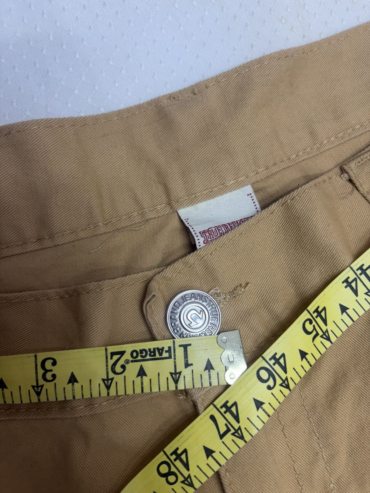 True Religion True Religion Joey Super T Khaki Denim Pants - Made in USA Size US 42 / EU 58 - 5 Thumbnail