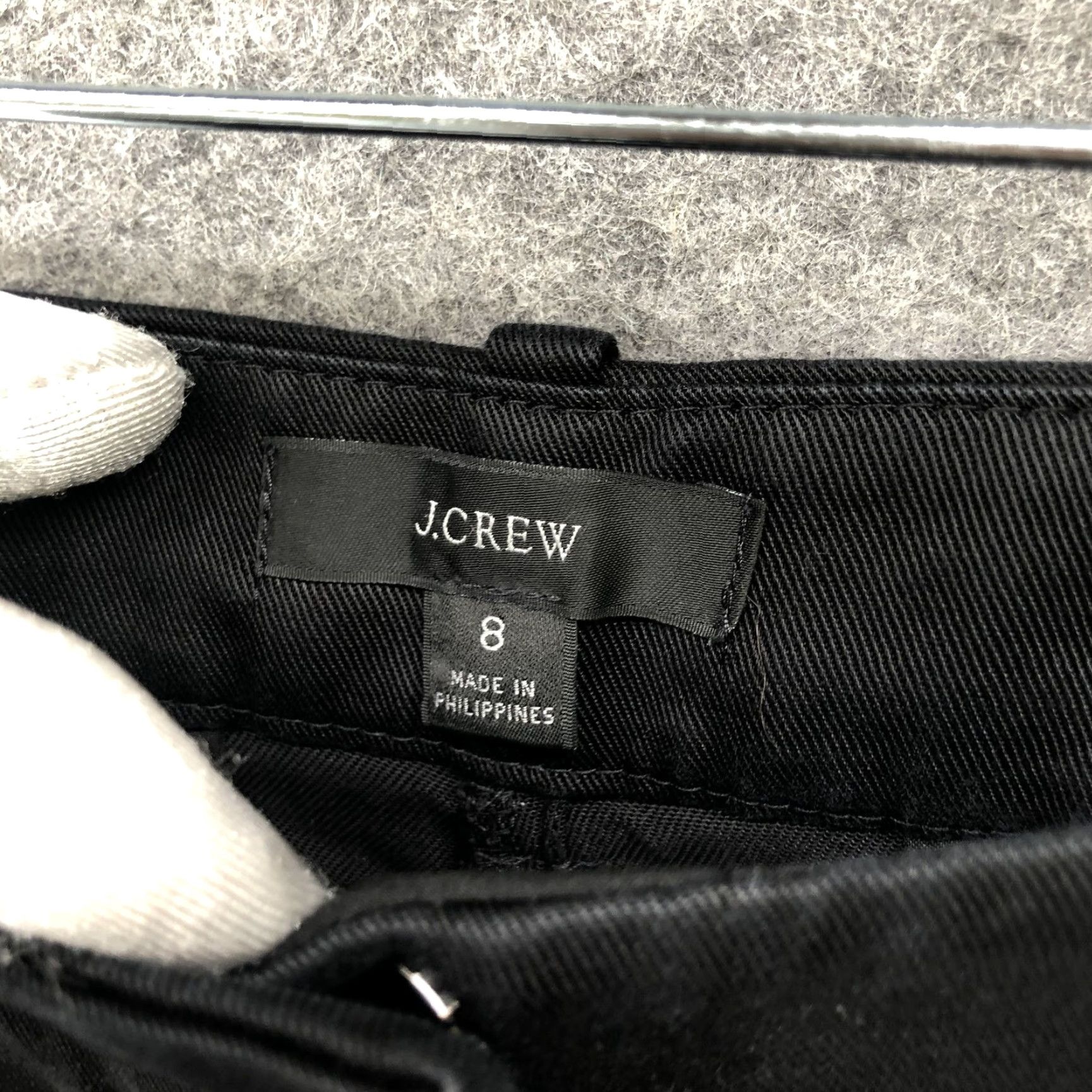 J.Crew J. Crew Ingrid Black Pants Womens Size 8 Lyocell Wide Leg High Rise Trouser Size 30" / US 8 / IT 44 - 6 Thumbnail