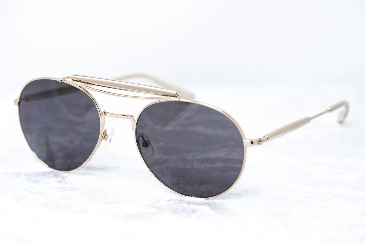 Yohji Yamamoto Yohji Yamamoto Sunglasses Round Gold and Grey Size ONE SIZE - 12 Thumbnail