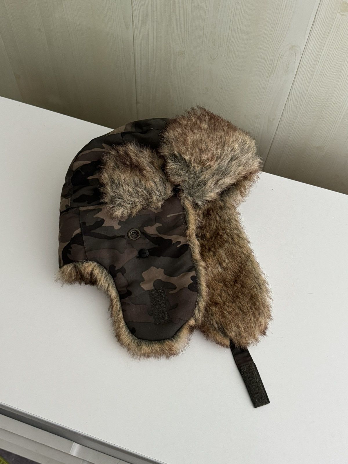 Japanese Brand × Vintage Vintage Y2K fuzzy fur ushanka hat punk Japanese mohair Size ONE SIZE - 2 Thumbnail