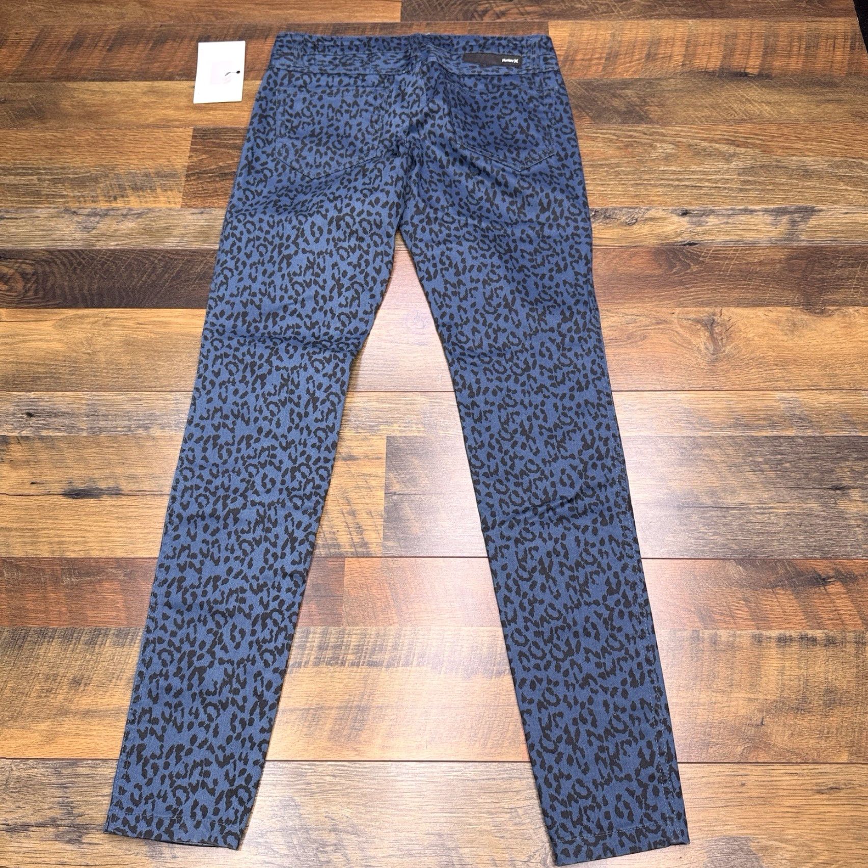 Hurley Hurley Skinny Jeans Womens 27 Teal Green Leopard Coated Low Rise Stretch New Size 27" / US 4 / IT 40 - 2 Thumbnail