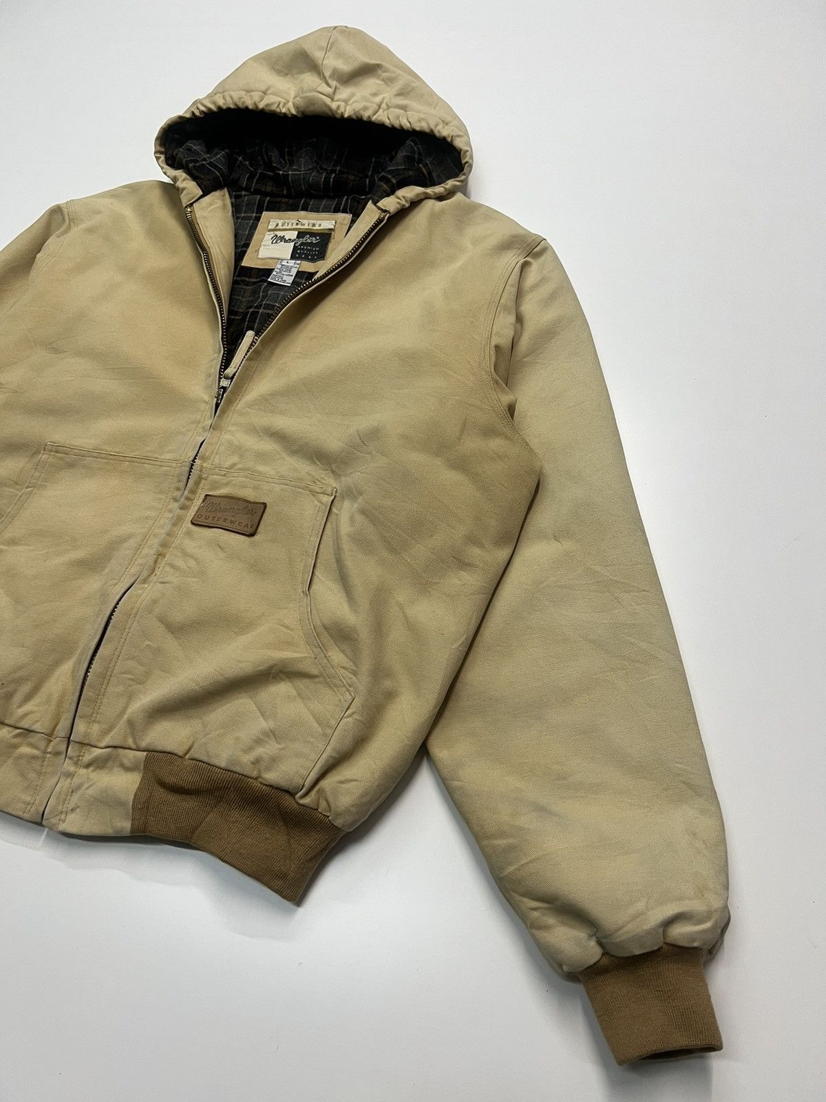 Vintage 🔥VINTAGE WRANGLER HOODIE WITH BLANKET LINING Size US L / EU 52-54 / 3 - 3 Thumbnail