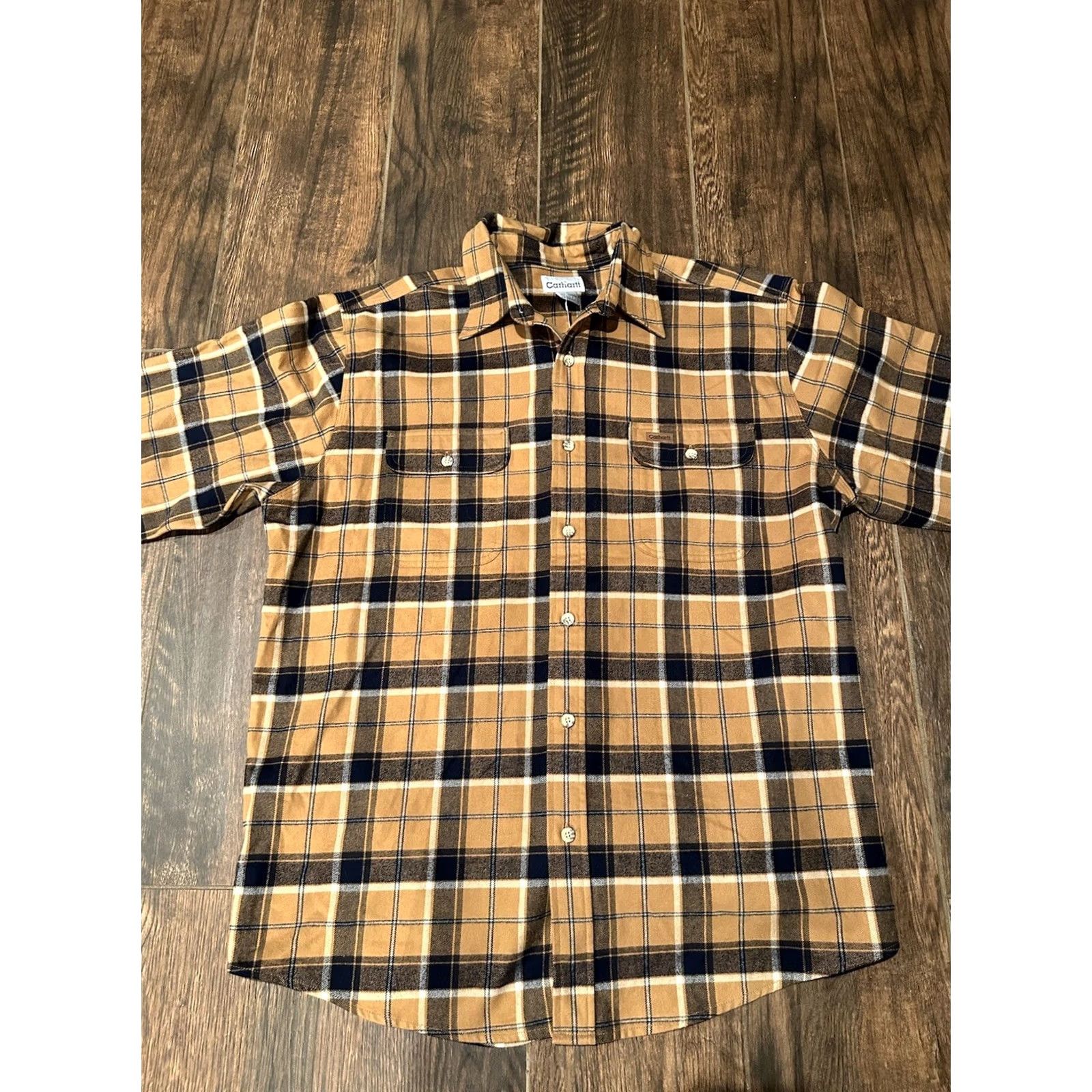 Carhartt Carhartt Shirt XL Multicolor Plaid Cotton Flannel Button-Up Men’s Size US XL / EU 56 / 4 - 4 Thumbnail