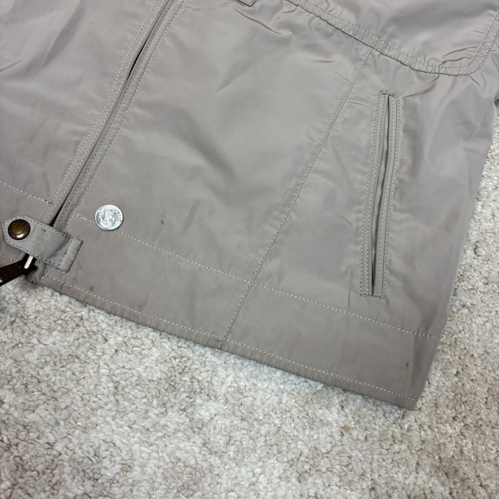 Burberry Burberry Brit Nova Check Bomber Jacket Men's Large Khaki Size US L / EU 52-54 / 3 - 12 Thumbnail