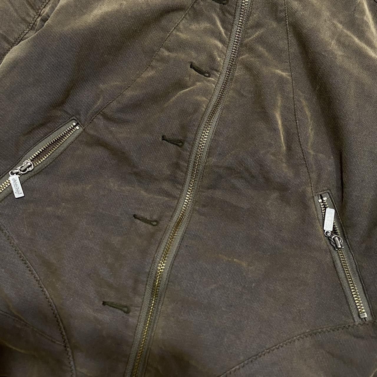 Firetrap 00s Firetrap Embroidered Bomber Jacket Brown L Size L / US 10 / IT 46 - 6 Thumbnail