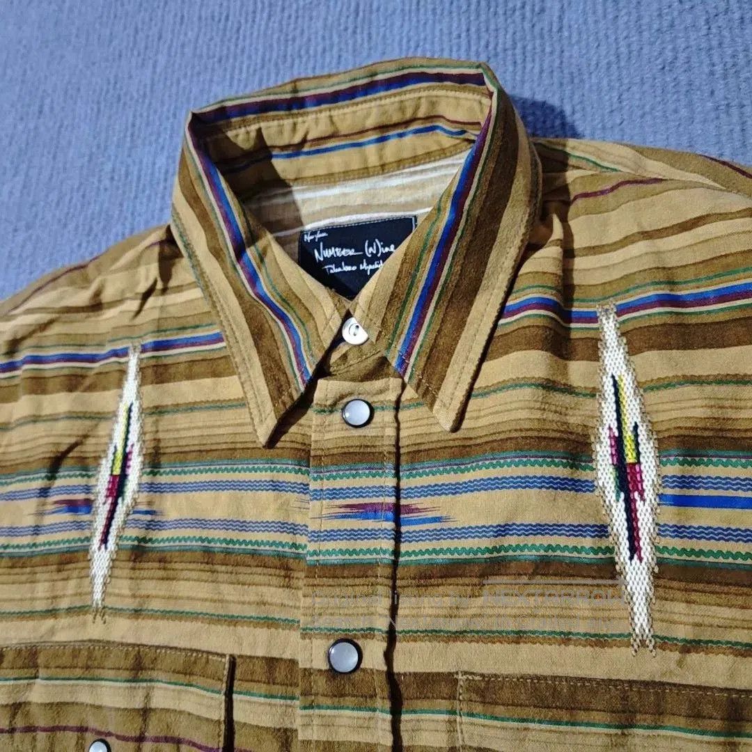 Number (N)ine Number Nine 05AW Diamond Embroidery Striped Shirt. Size US M / EU 48-50 / 2 - 2 Thumbnail