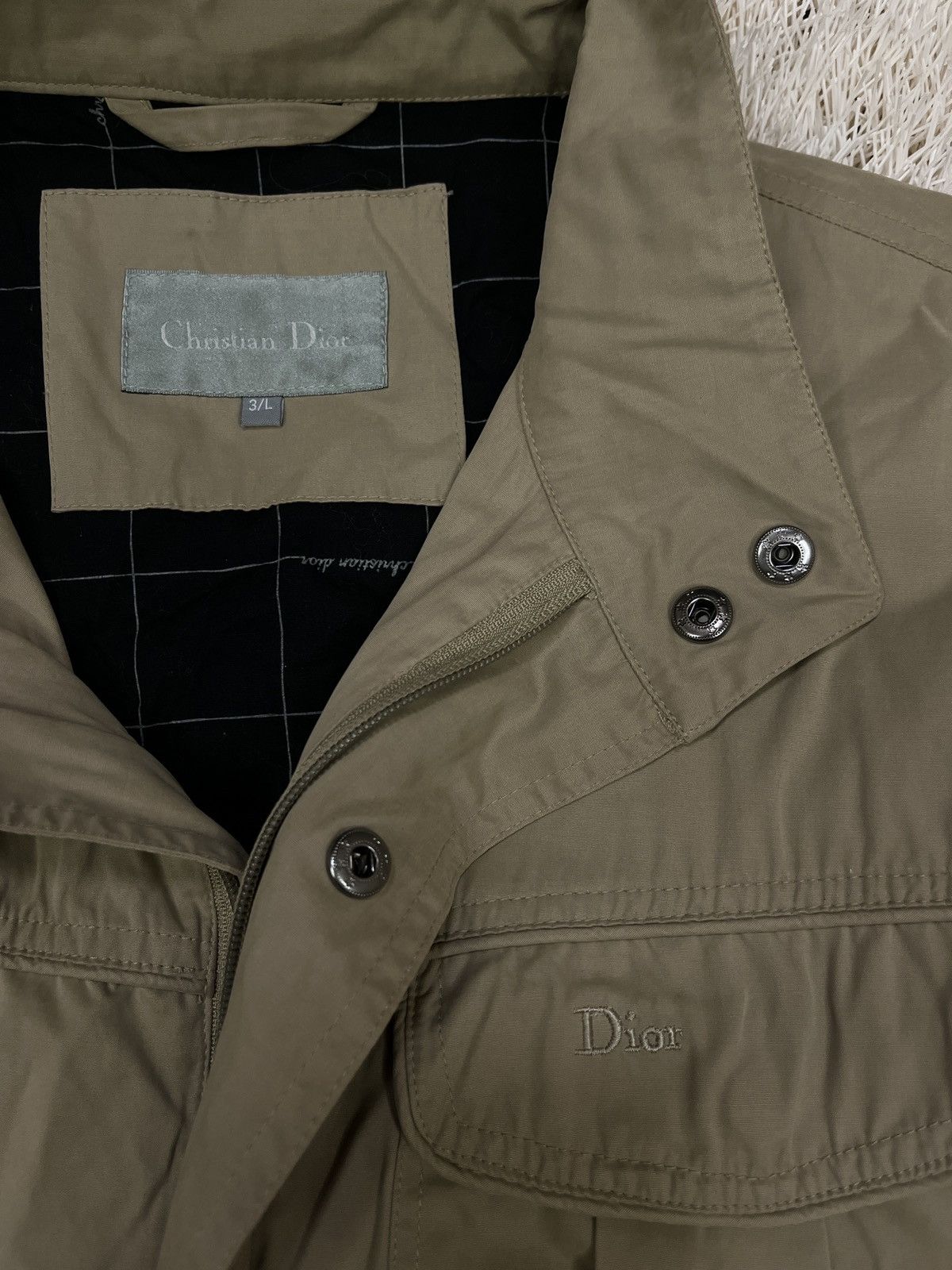 Christian Dior Monsieur Vintage Christian Dior Homme Jacket Safari Military CD Size US L / EU 52-54 / 3 - 4 Thumbnail