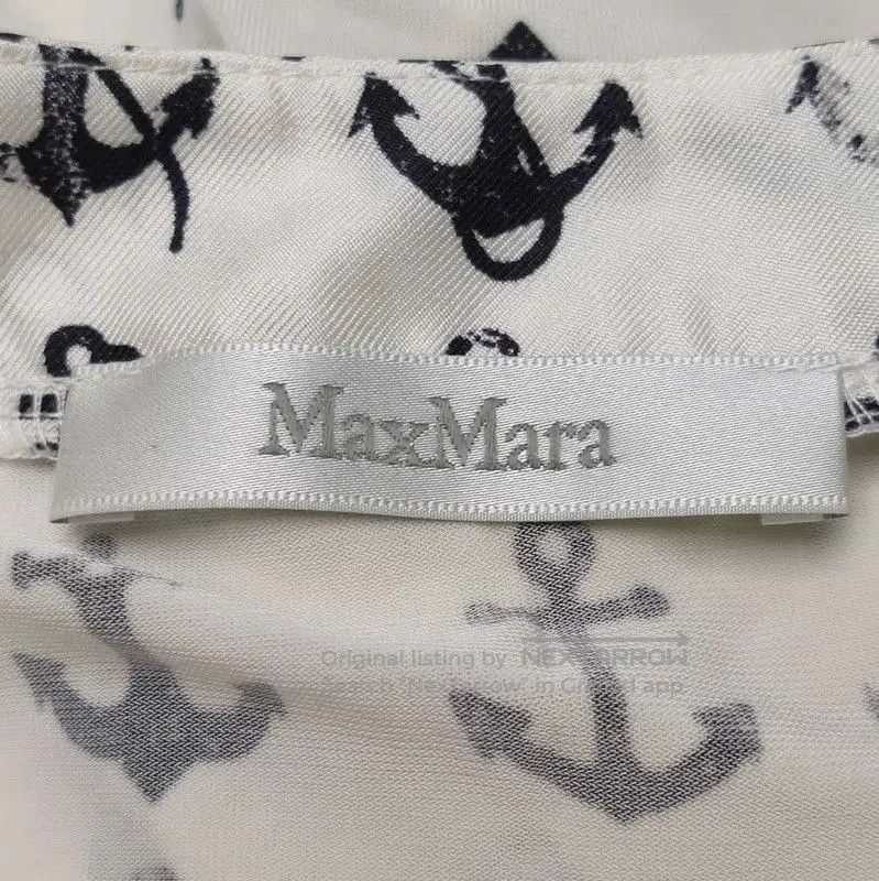 Max Mara MaxMara White Silk Printed Blouse . Size XS / US 0-2 / IT 36-38 - 2 Thumbnail