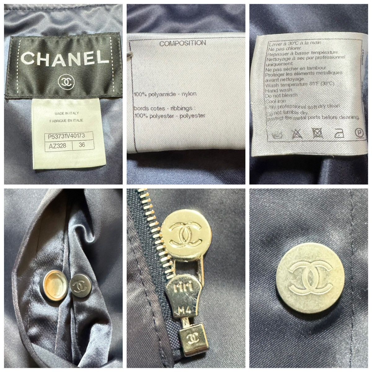 Chanel Recent Model Chanel Nylon Blouson Bomber Jacket Size XS / US 0-2 / IT 36-38 - 2 Thumbnail