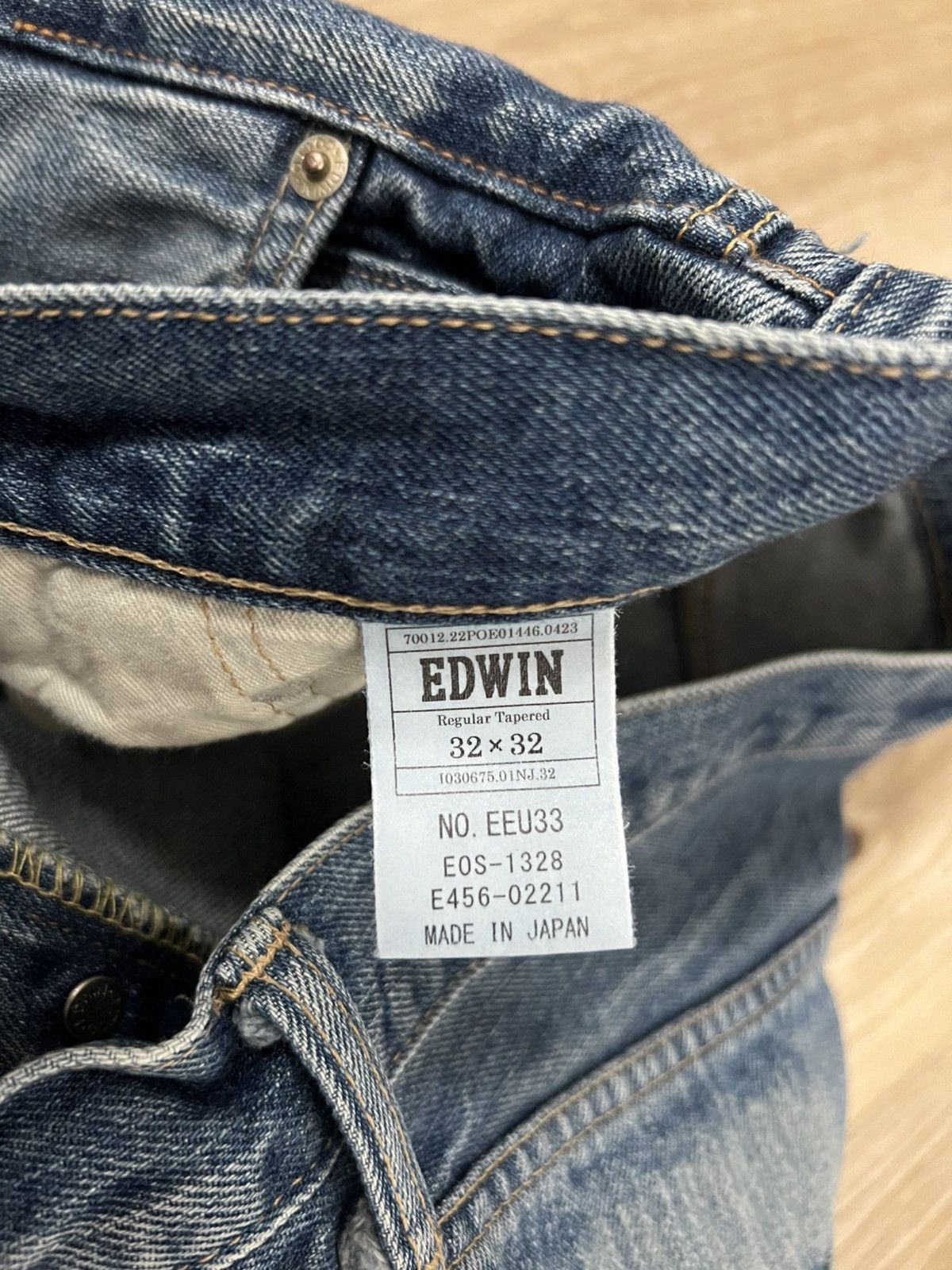 Edwin Blue selvedge denim edwin made in japan rare washed Size US 32 / EU 48 - 7 Thumbnail