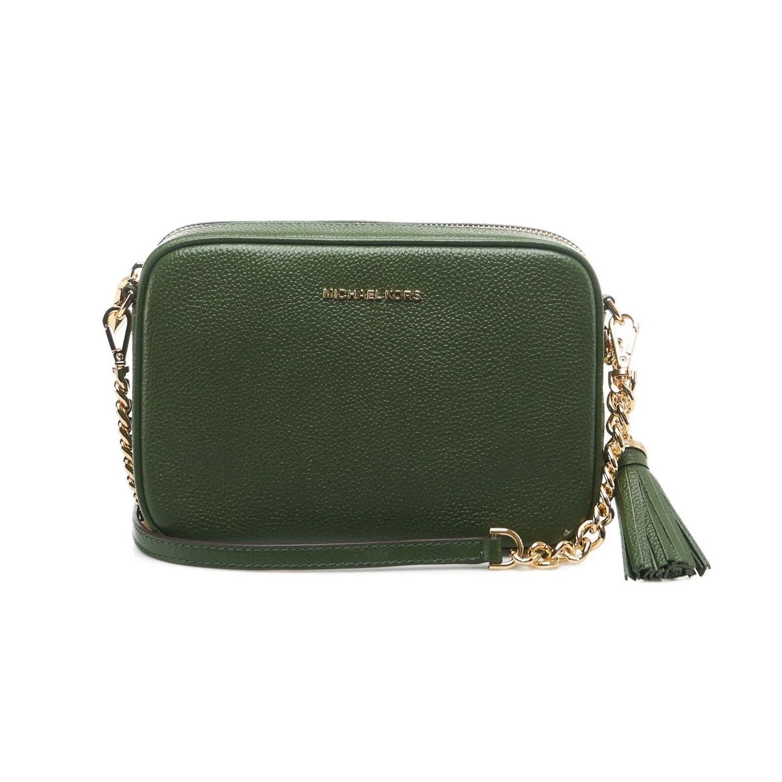 Michael Kors Michael Kors Ginny Leather Crossbody Bag Green EUC MSRP $248 Size ONE SIZE - 13 Thumbnail