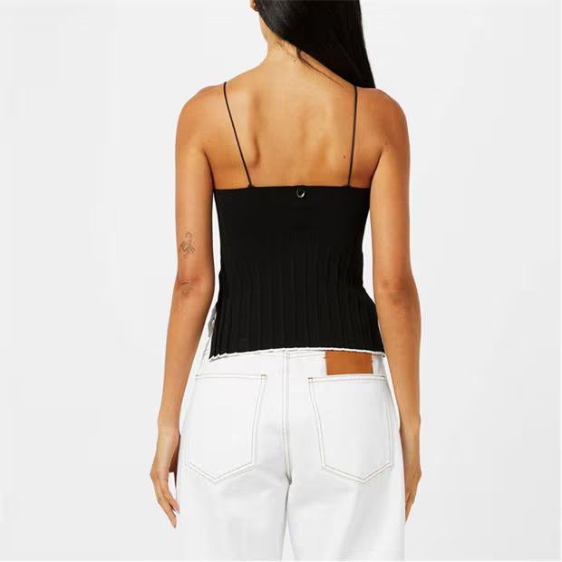 Jacquemus o1g2r1mq1024 Tank Top in Black Size S / US 4 / IT 40 - 5 Thumbnail
