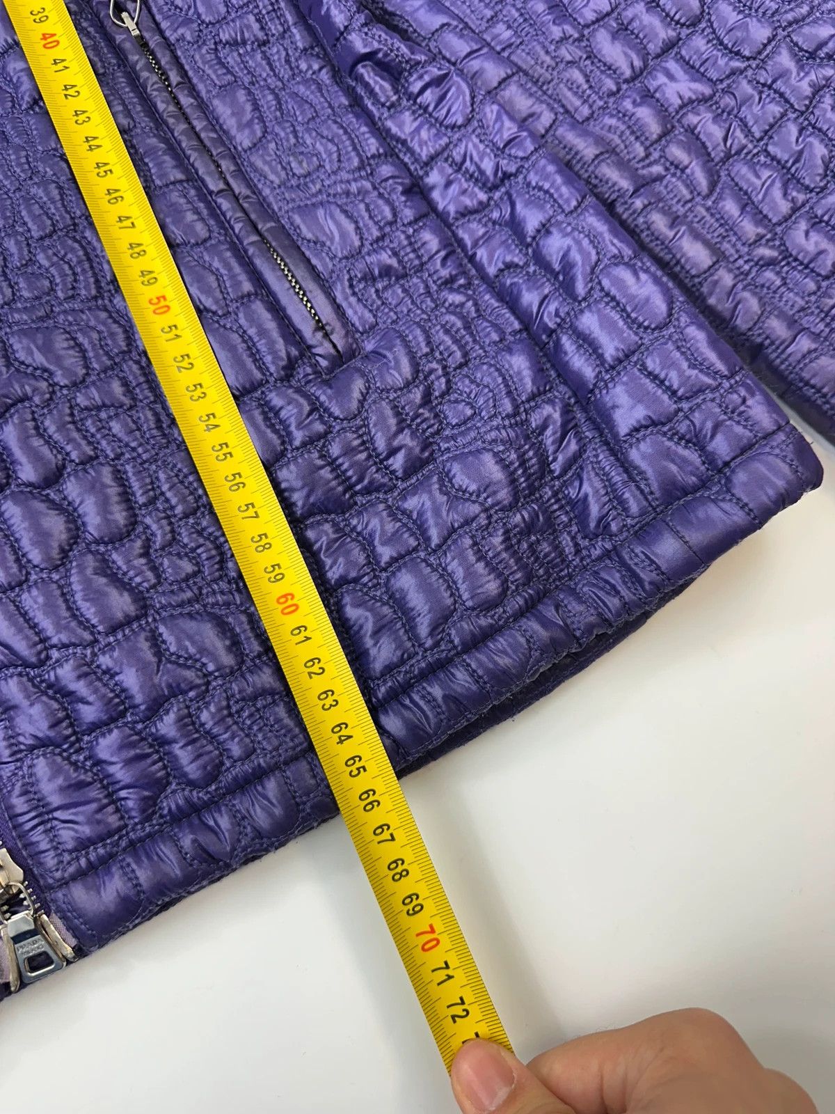 Prada Prada Sport FW2008 Purple Quilted Nylon Hooded Jacket Size L / US 10 / IT 46 - 13 Thumbnail