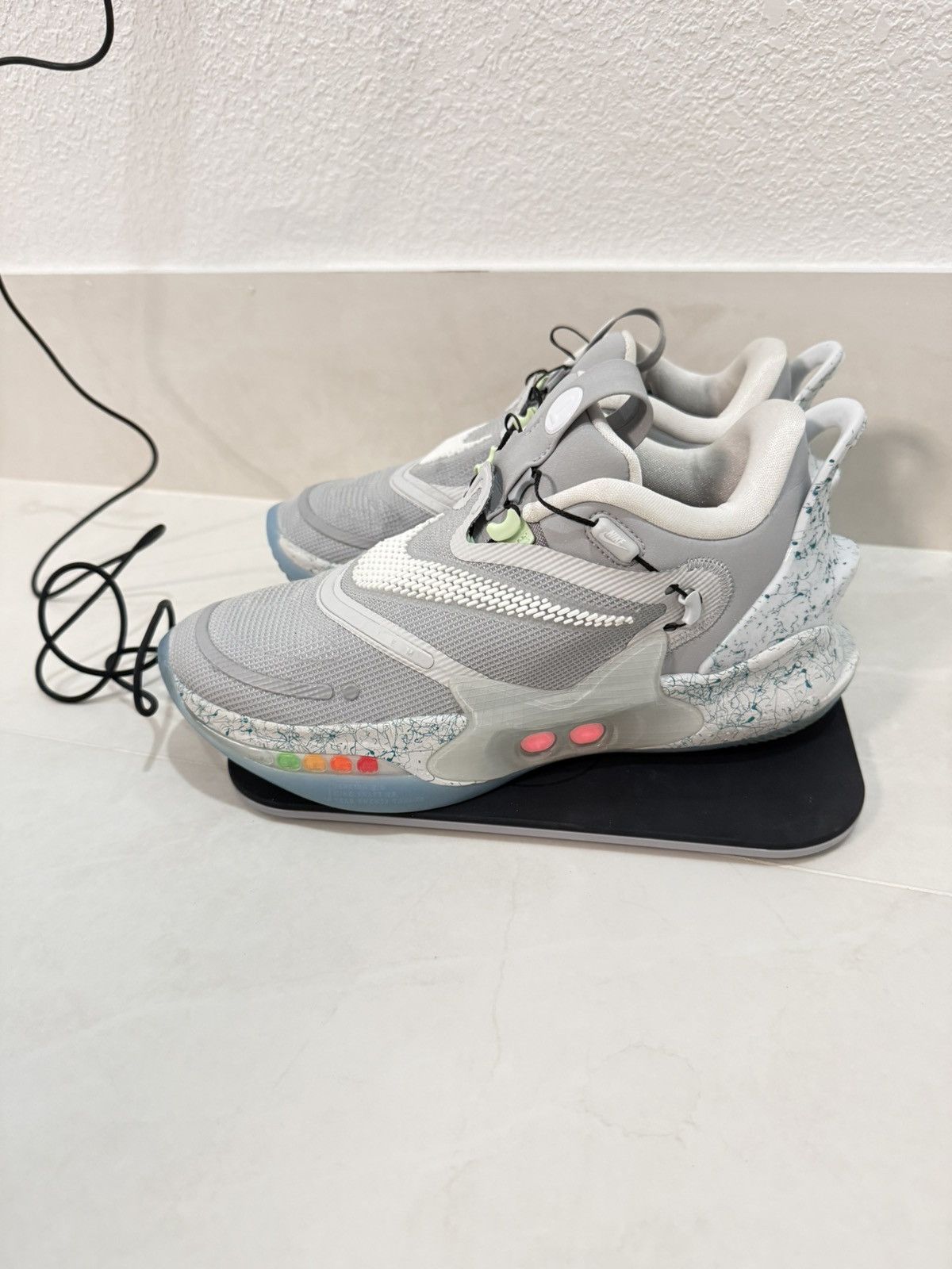 Nike Nike Adapt BB 2.0 Mag Size 7.5 Wolf Grey/White-Light Aqua Size US 7.5 / EU 40-41 - 14 Thumbnail