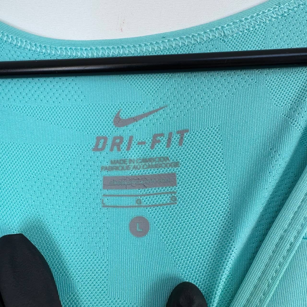 Nike Nike Womens Dri Fit Training T-Shirt Mint Green Athletic L Size L / US 10 / IT 46 - 3 Thumbnail