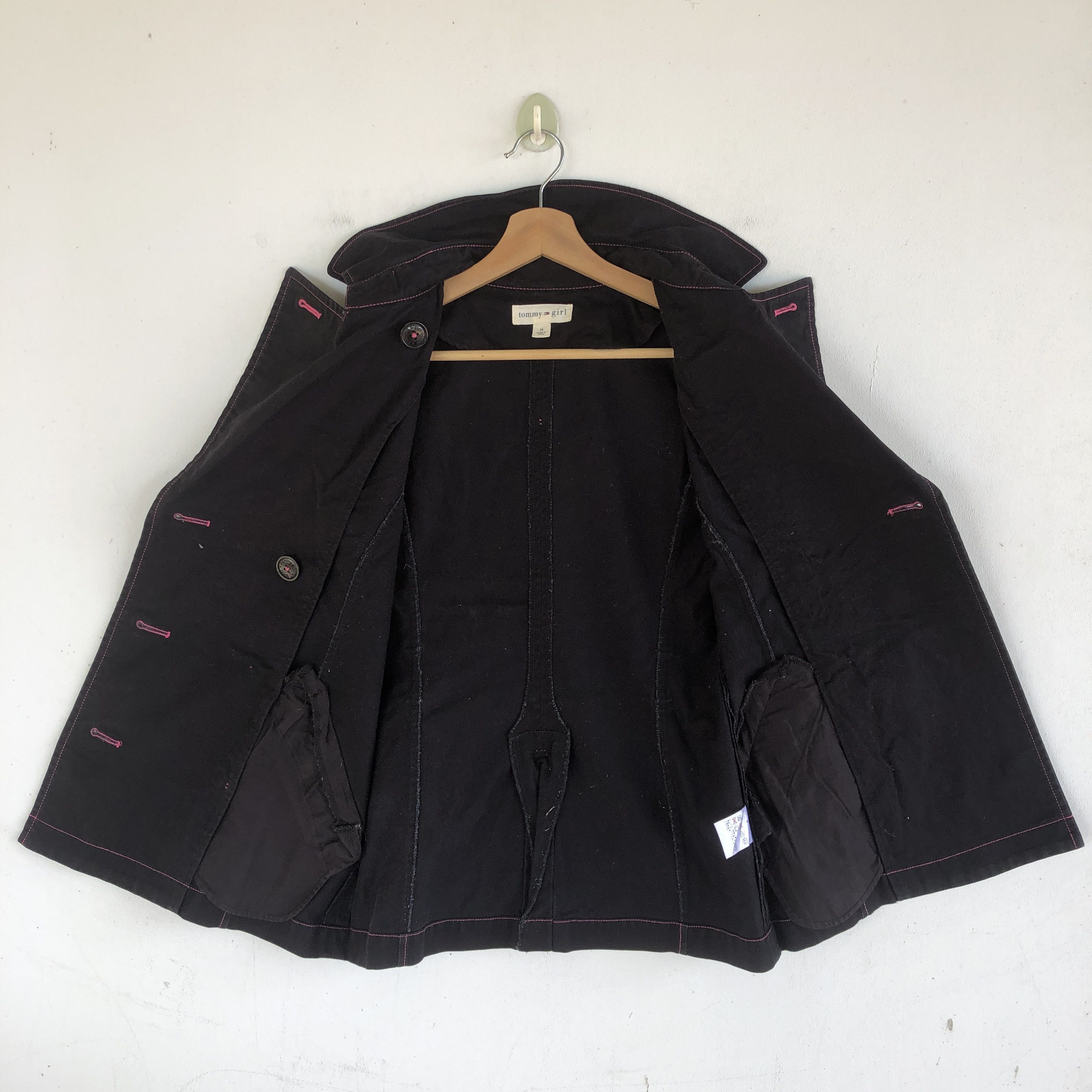 Tommy Hilfiger × Vintage Vintage Tommy Girl Double Breasted Gothic Jacket Size S / US 4 / IT 40 - 5 Thumbnail