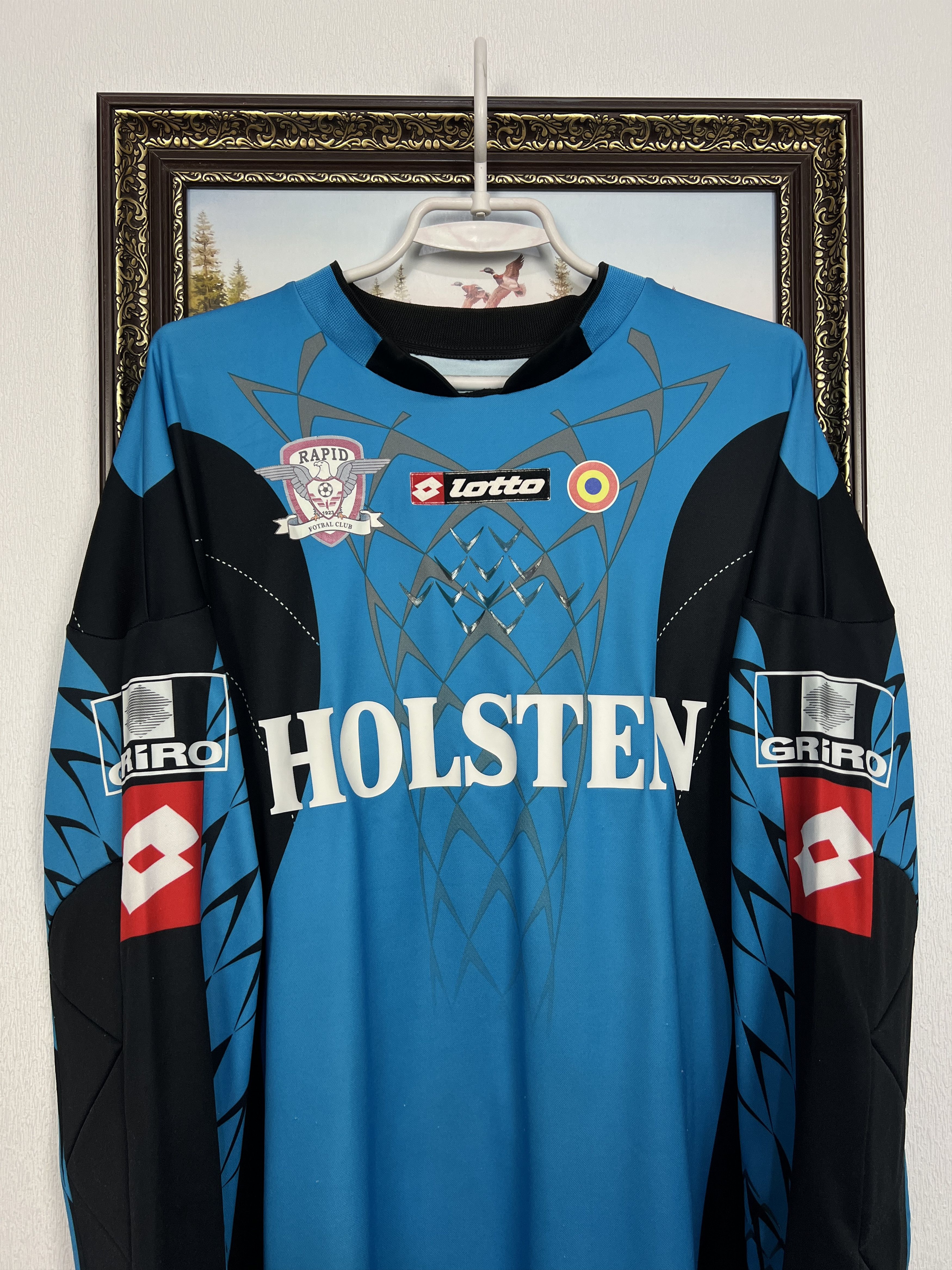 Lotto Sport Rapid Bucharest Goalkeeper Football Shirt Match Worn Jersey Size US XL / EU 56 / 4 - 2 Thumbnail