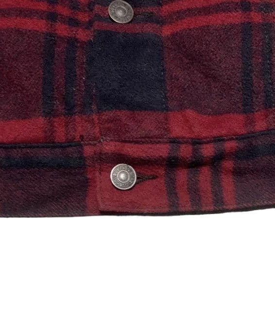 Levi's Levi’s Plaid Wool Trucker Jacket Size US L / EU 52-54 / 3 - 5 Thumbnail