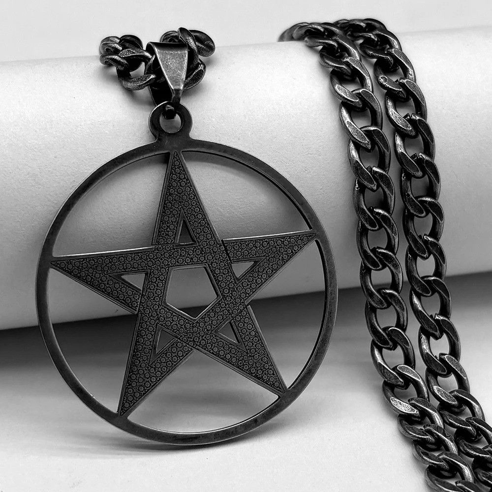 Jewelry Black Star Pendant Necklace Size ONE SIZE - 4 Thumbnail