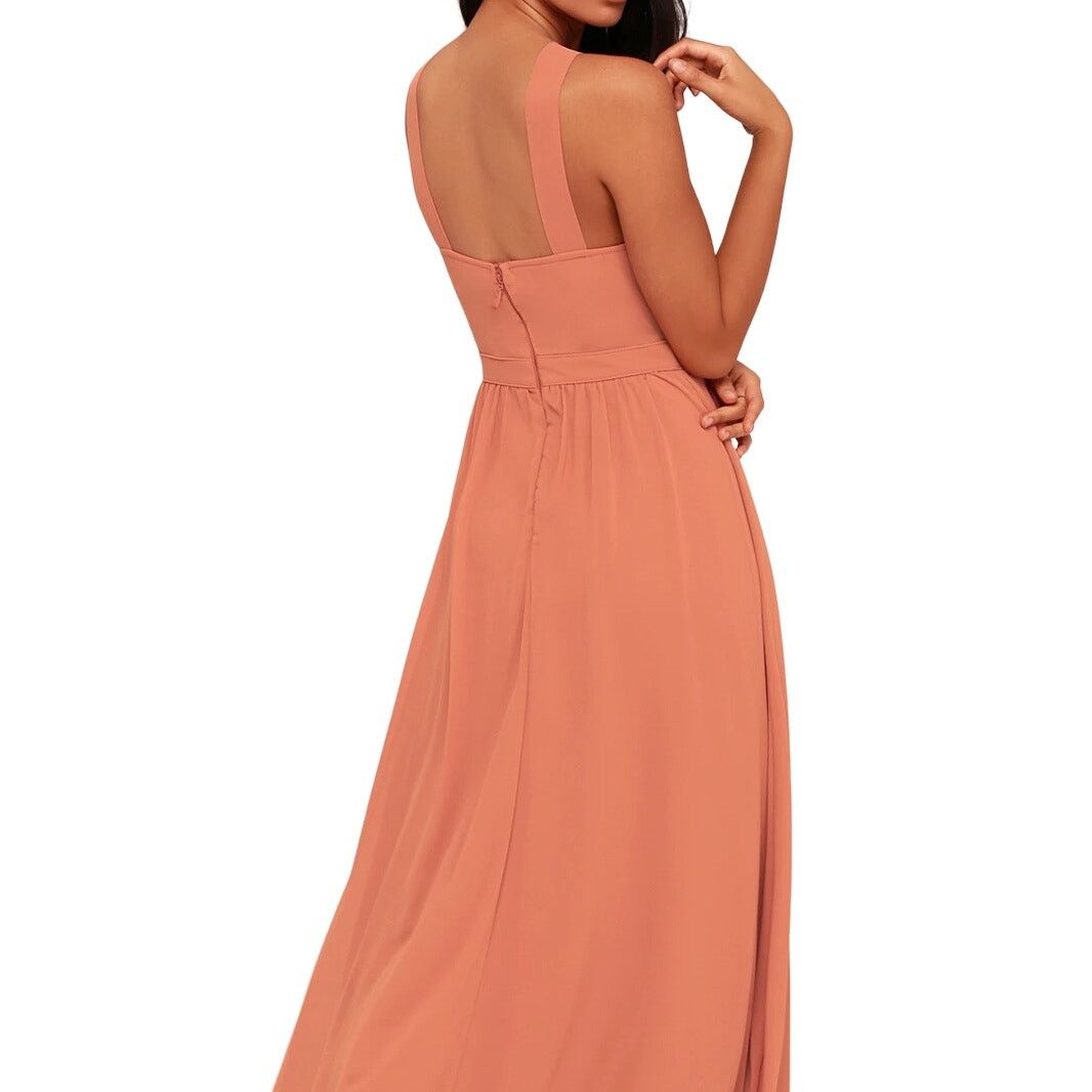 Other Lulus Air of Romance Cross Neck Maxi Evening Gown Small Size S / US 4 / IT 40 - 3 Thumbnail