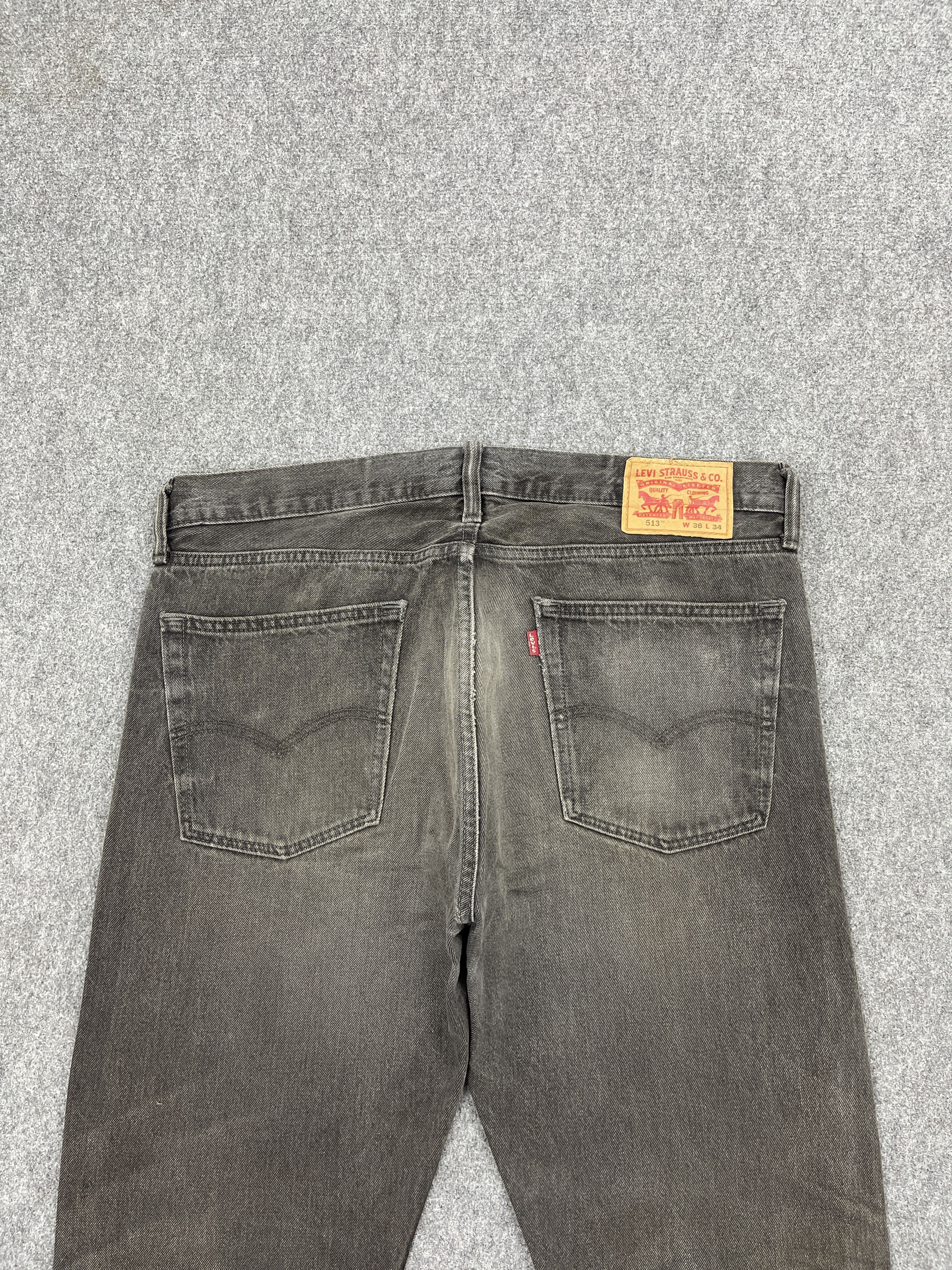 Vintage Levis 513 Faded Black Jeans DP2489