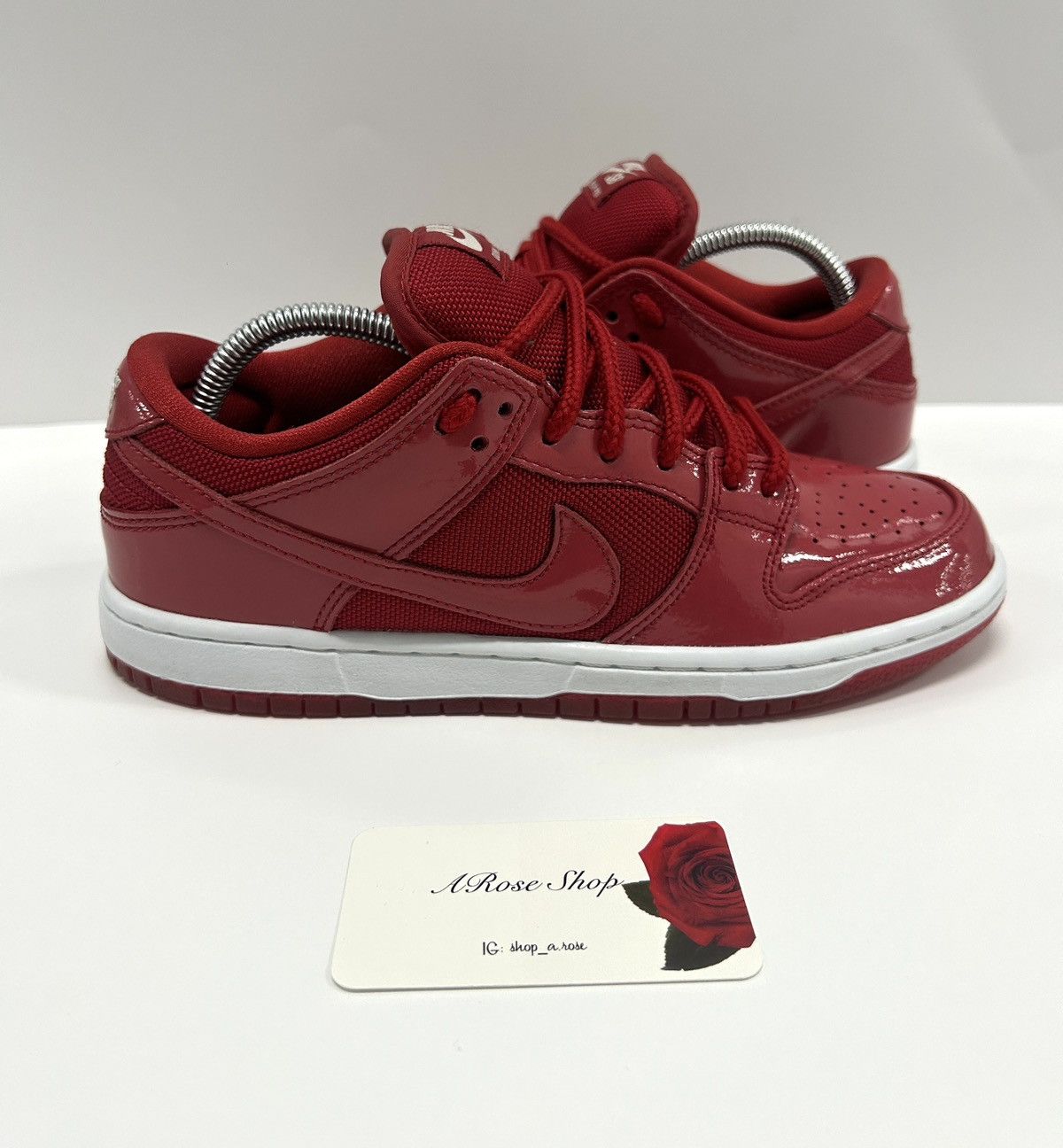 Nike Nike SB Dunk Low Pro ‘Red Patent Leather’ Shoes Size: 7.5 M Size US 7.5 / EU 40-41 - 1 Thumbnail