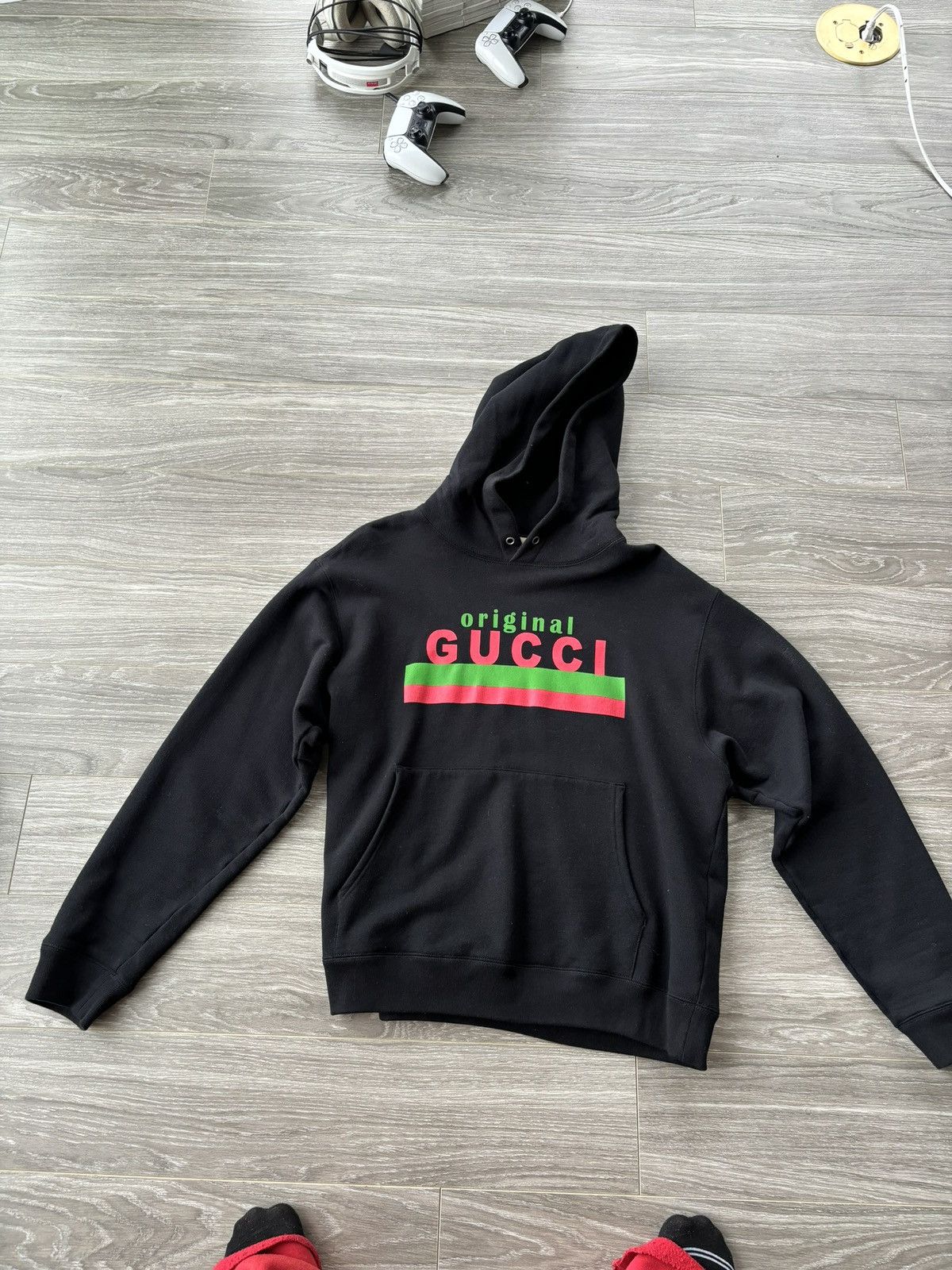 Image of Gucci "orginial Gucci” Hoodie in Black, Men's (Size Small)