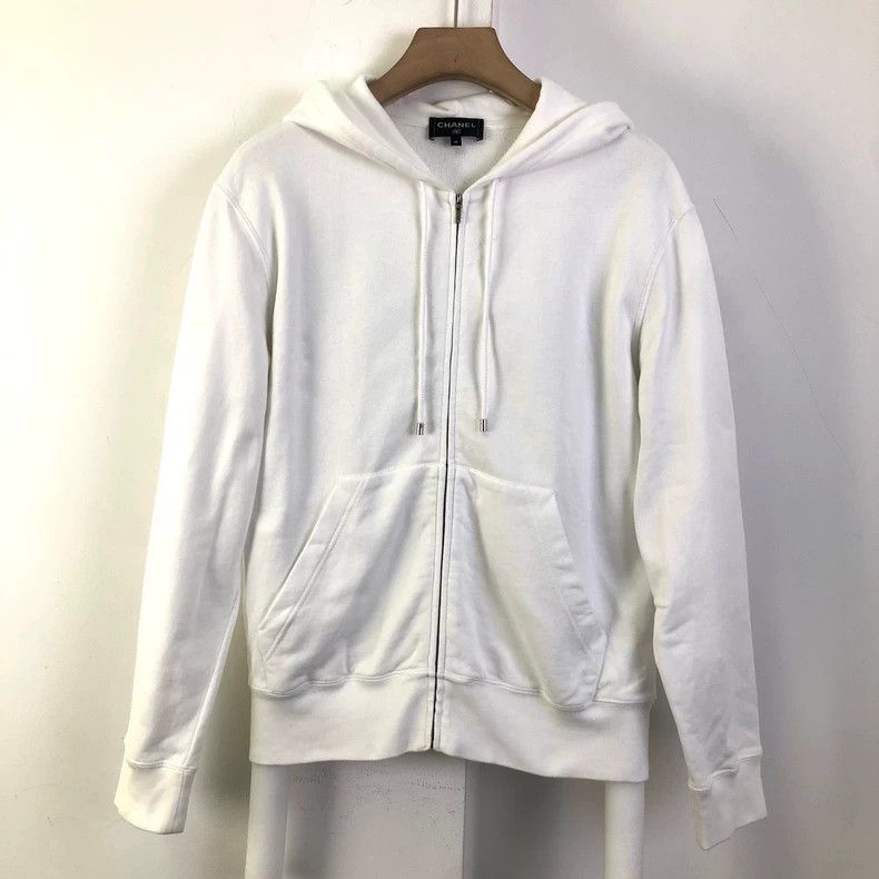 Chanel Chanel White graffiti sweatshirt jacket Size M / US 6-8 / IT 42-44 - 2 Thumbnail