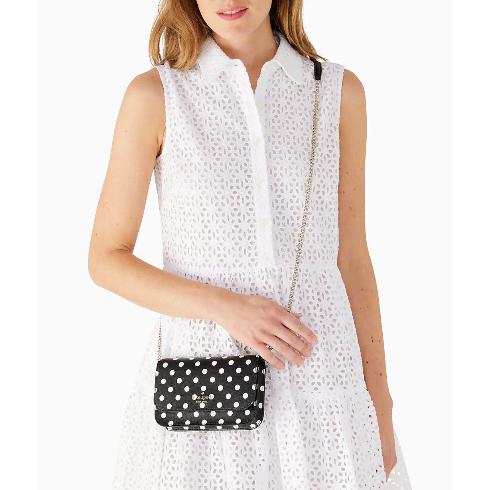 Kate Spade Kate Spade Cheers Boxed Black and white Crossbody Clutch bag Size ONE SIZE - 10 Thumbnail