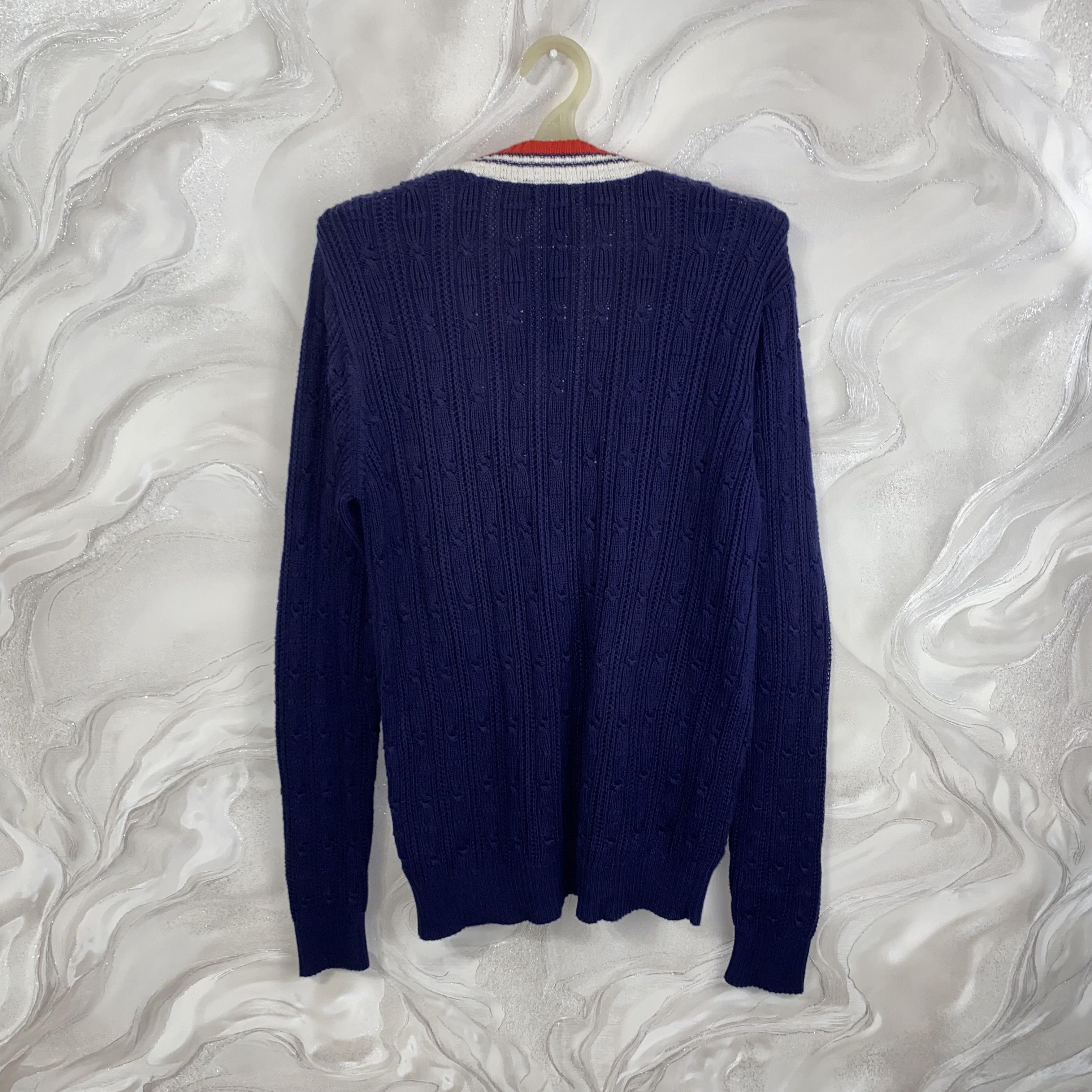 Tommy Hilfiger Tommy Hilfiger Cardigan Sweater Pullover Blue size L Size US L / EU 52-54 / 3 - 3 Thumbnail